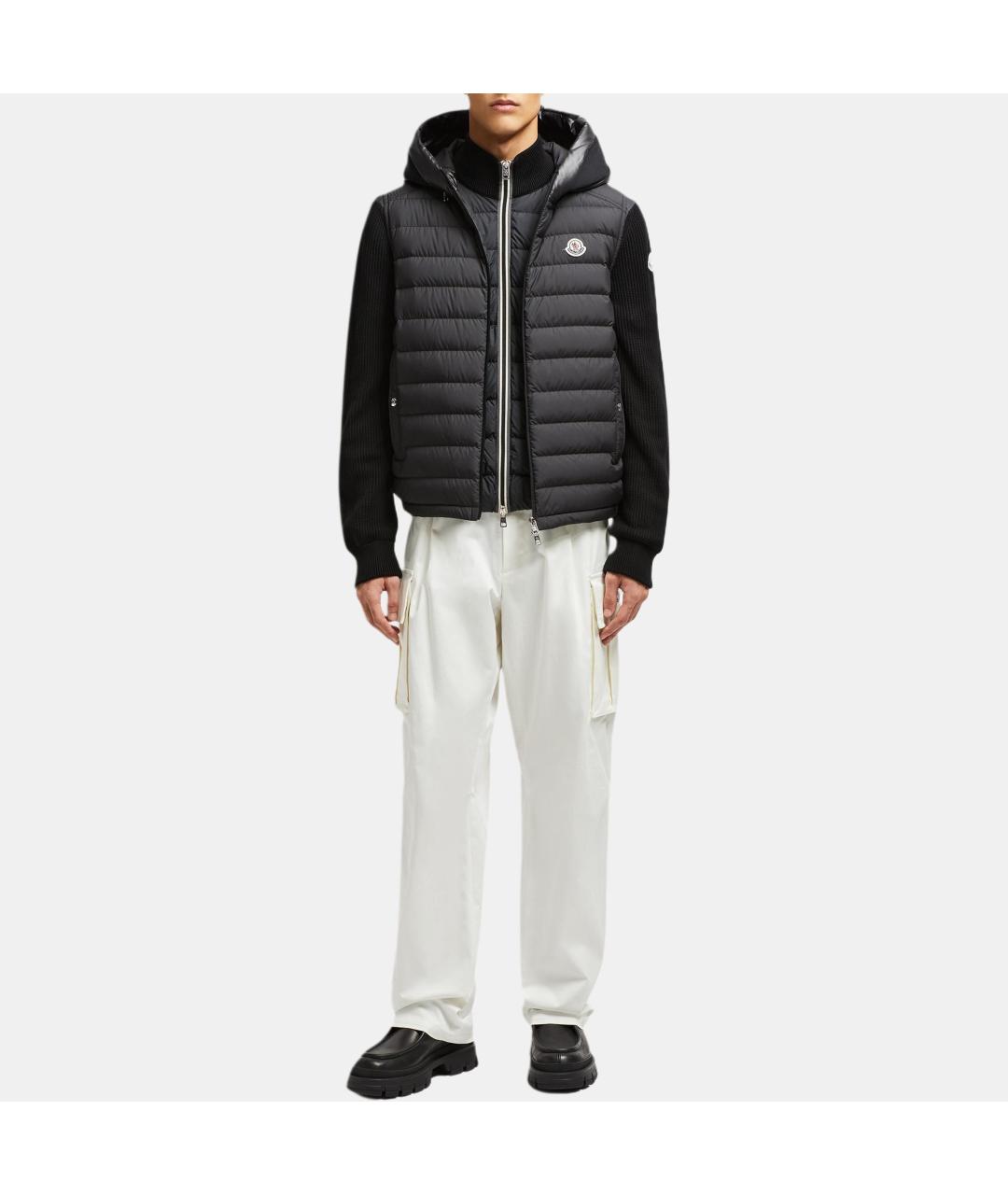 MONCLER Черный полиамидовый жилет, фото 3
