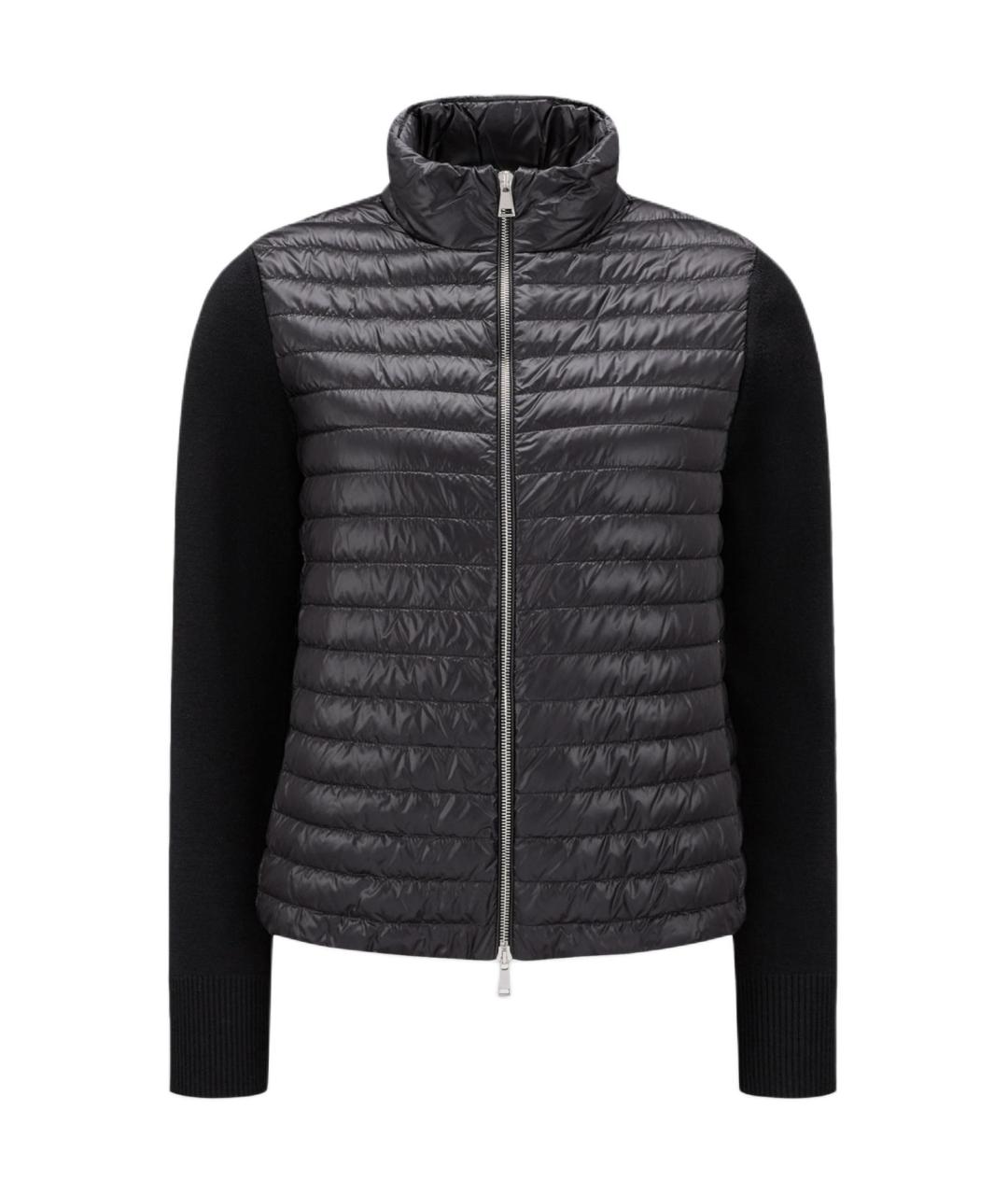 MONCLER Черный пуховик, фото 1