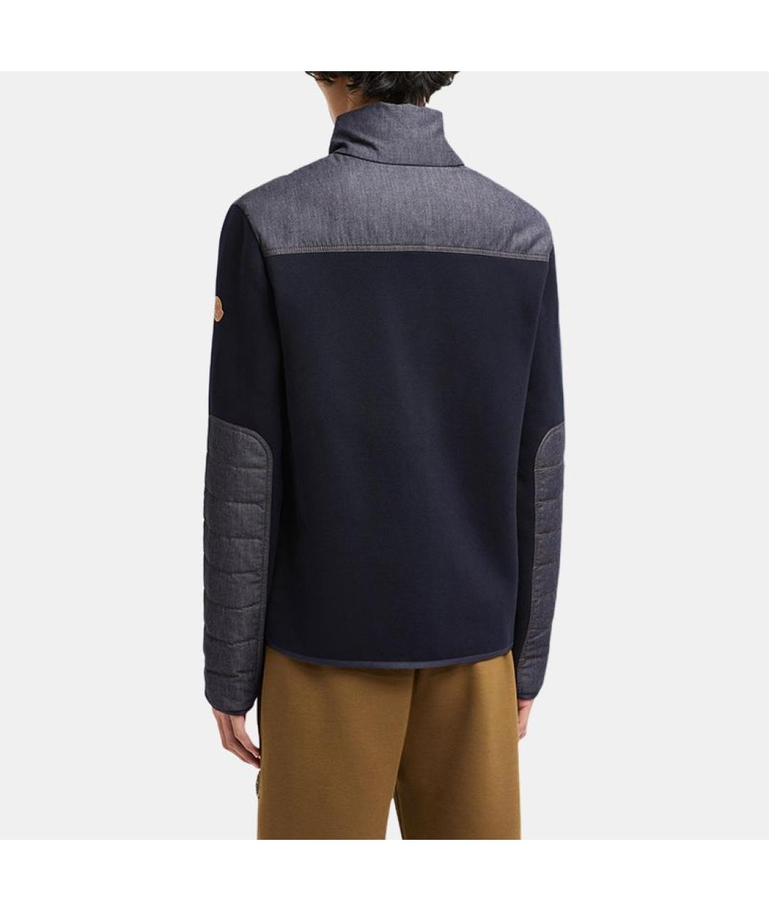 MONCLER Темно-синяя хлопковая куртка, фото 3