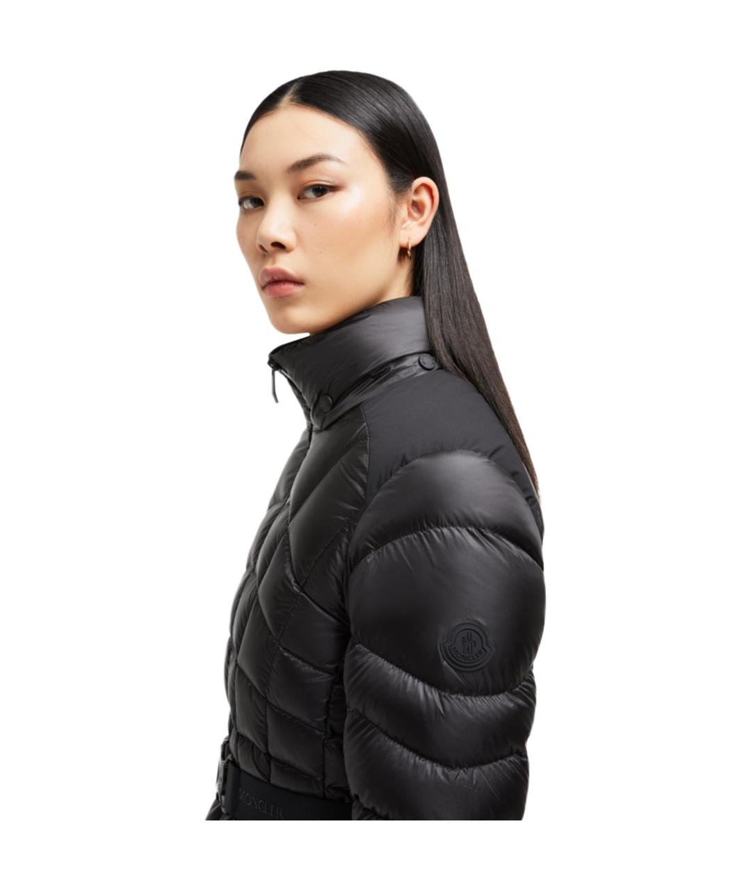 MONCLER Черный пуховик, фото 5