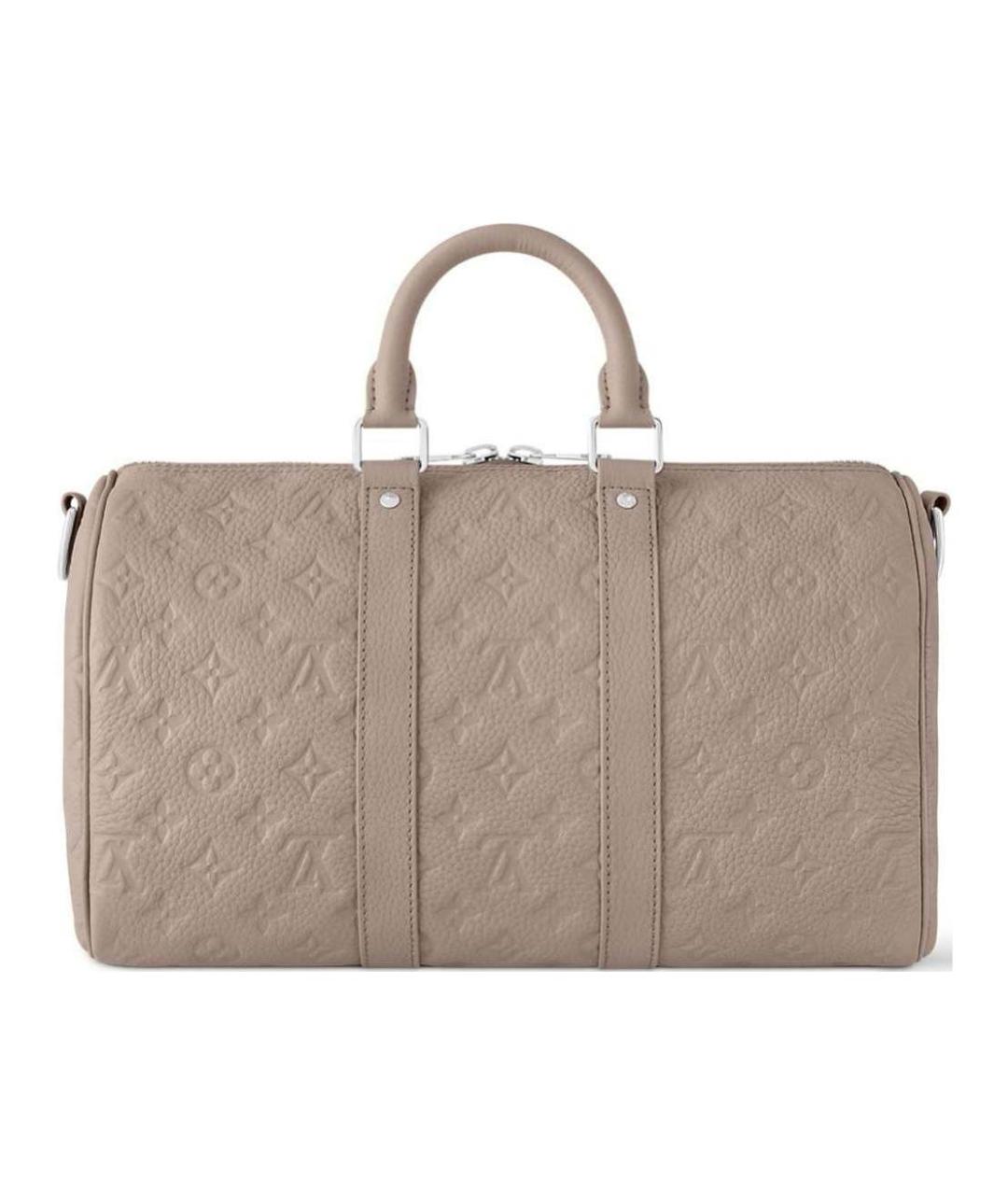 LOUIS VUITTON Хаки кожаная сумка через плечо, фото 4