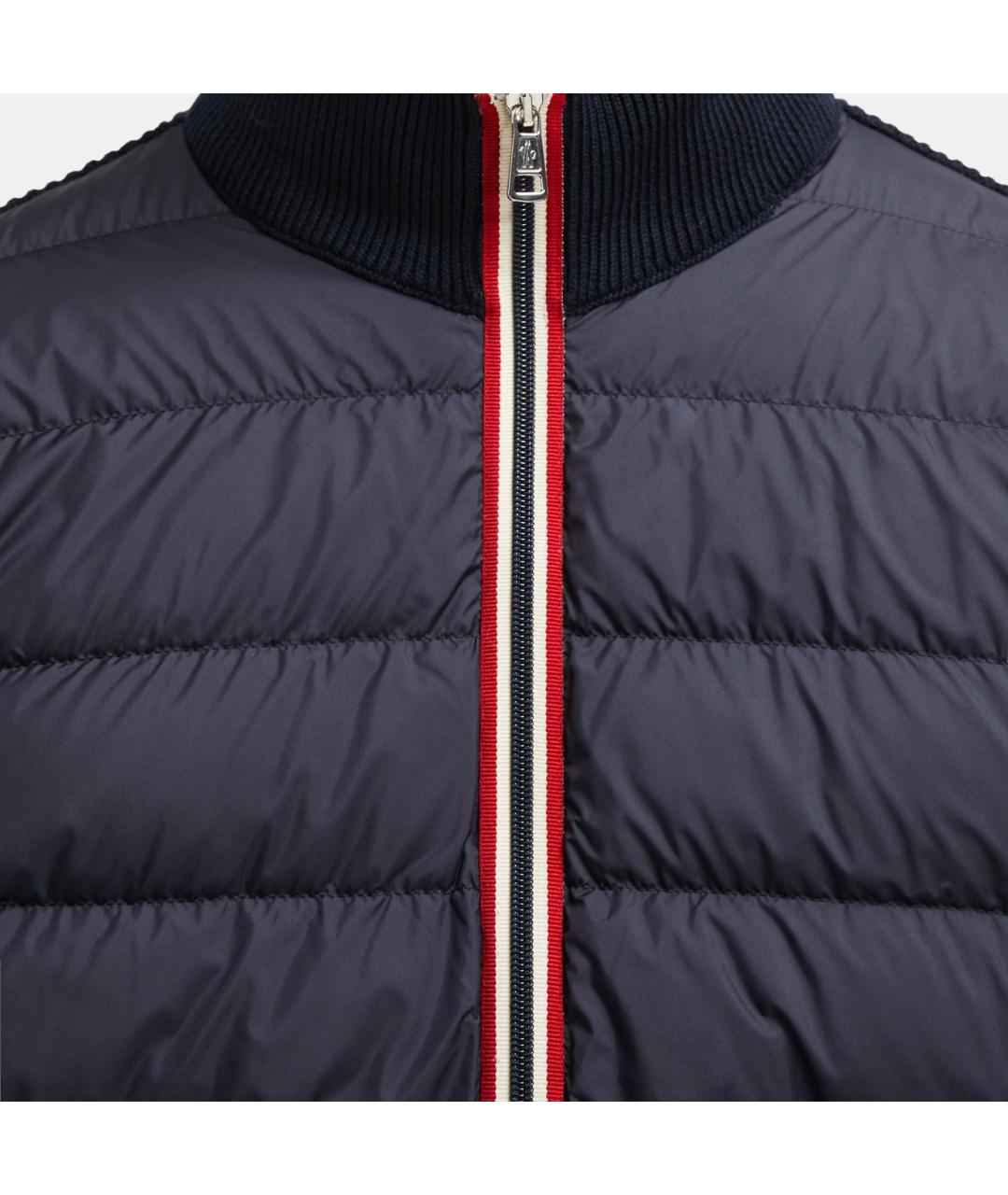 MONCLER Темно-синий пуховик, фото 2