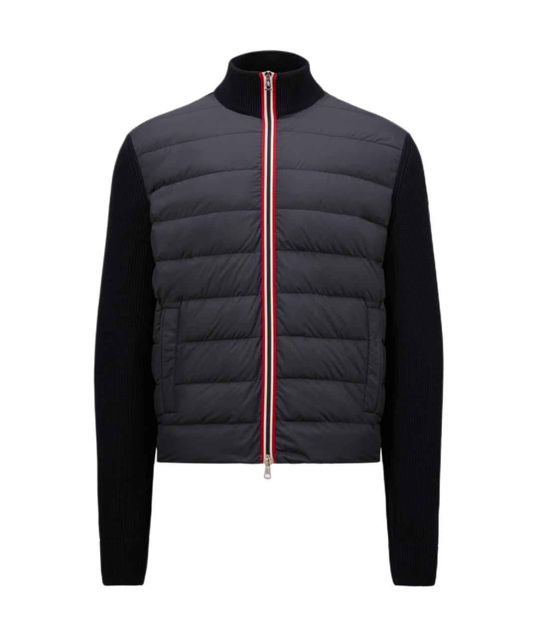 MONCLER Темно-синий пуховик, фото 1