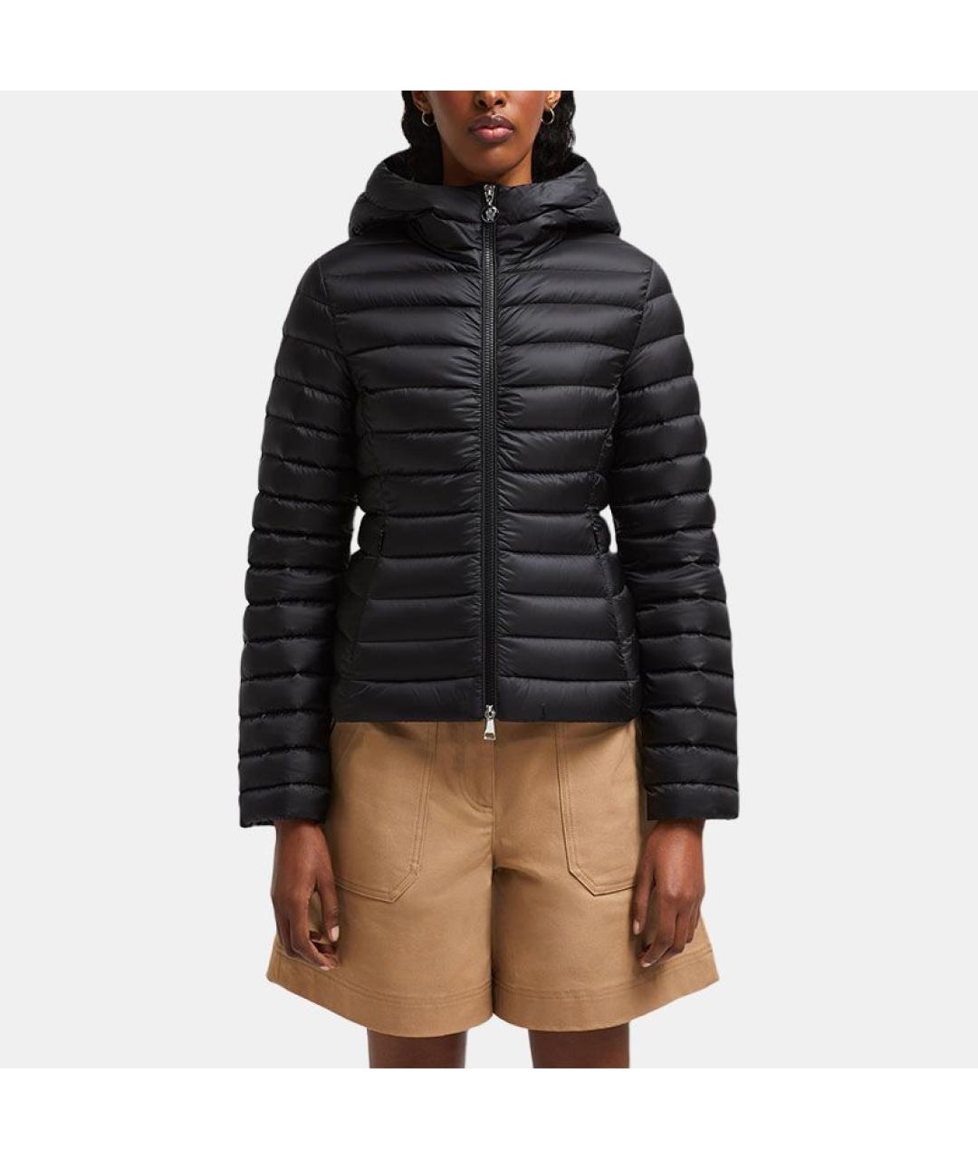 MONCLER Черный пуховик, фото 2