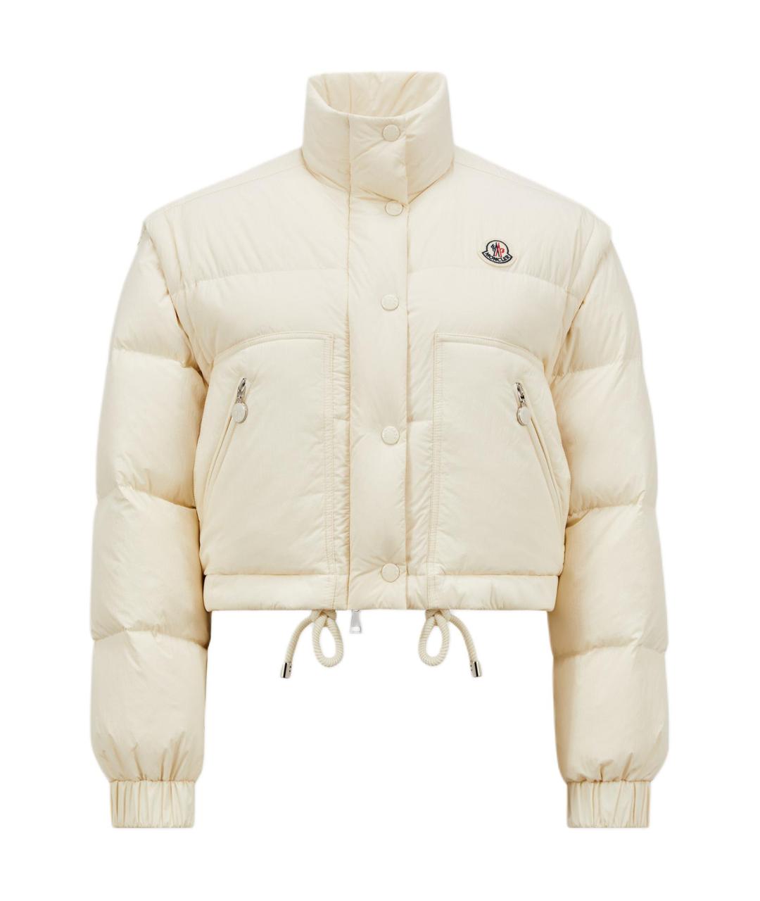 MONCLER Белый пуховик, фото 1