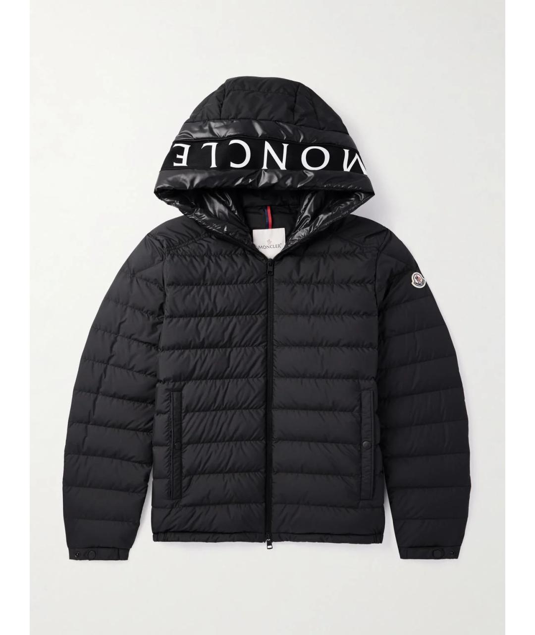 MONCLER Черный пуховик, фото 3
