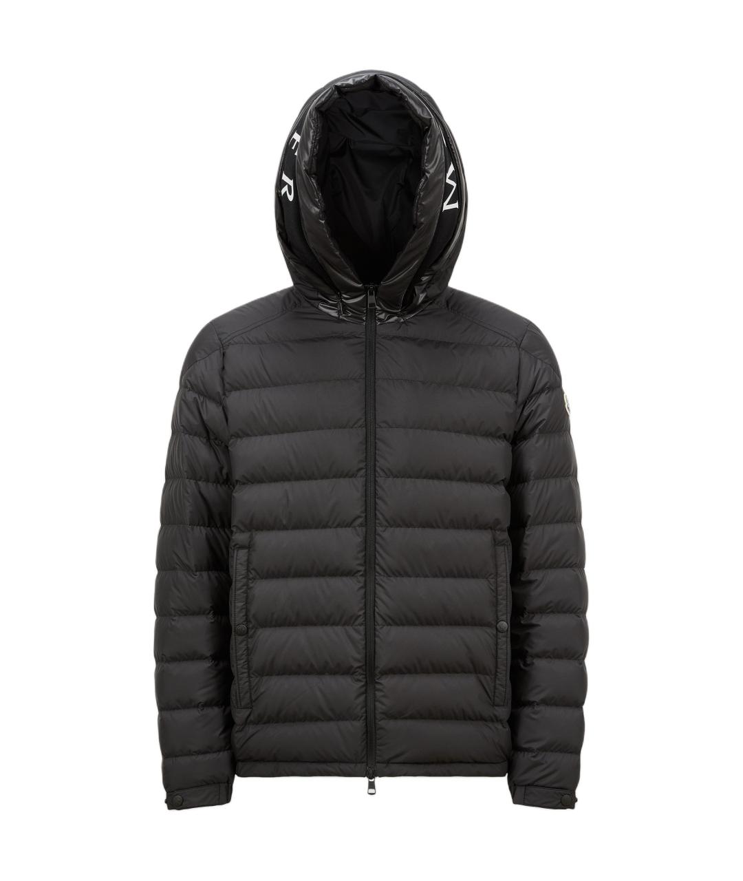 MONCLER Черный пуховик, фото 1