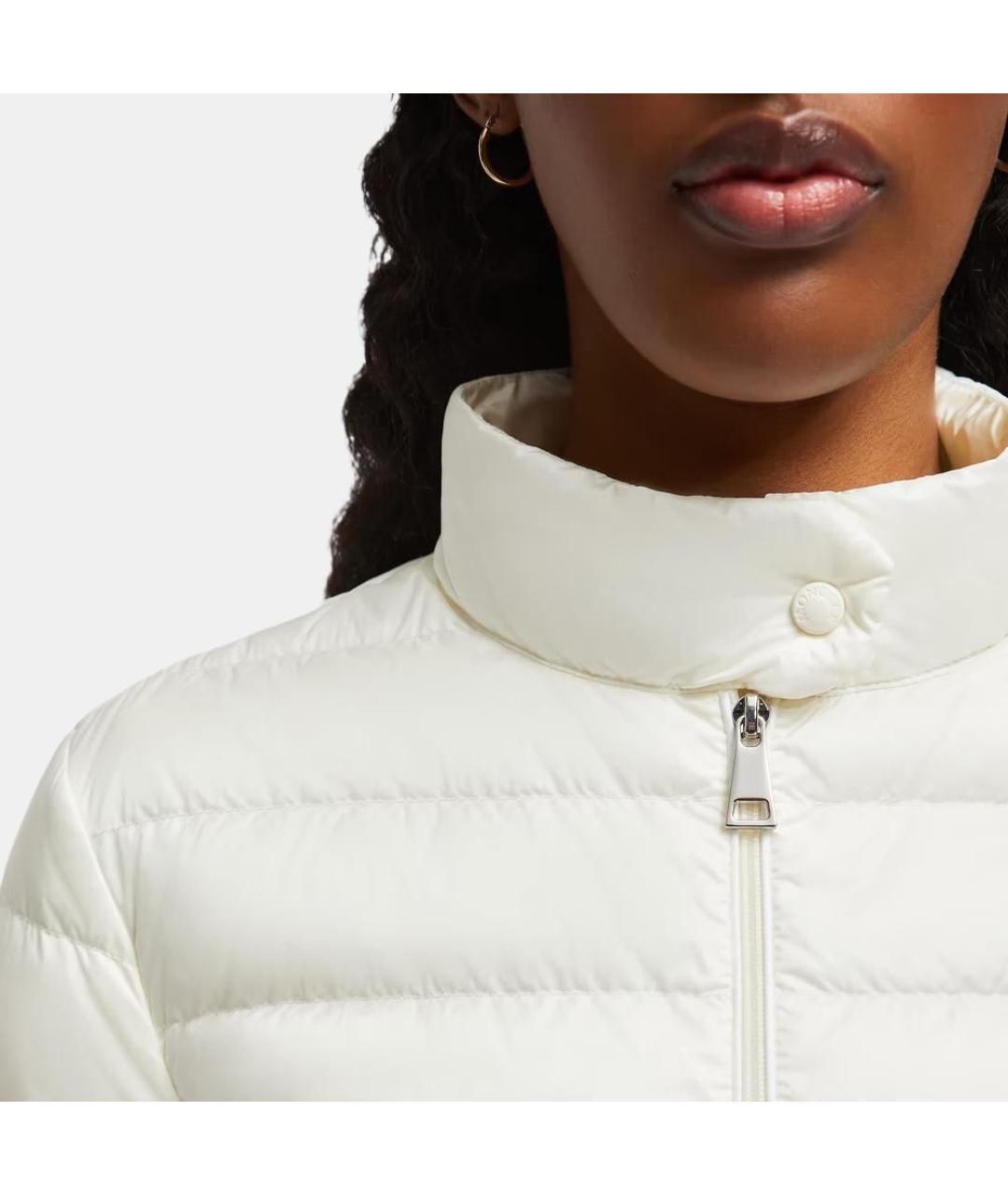 MONCLER Белый пуховик, фото 5