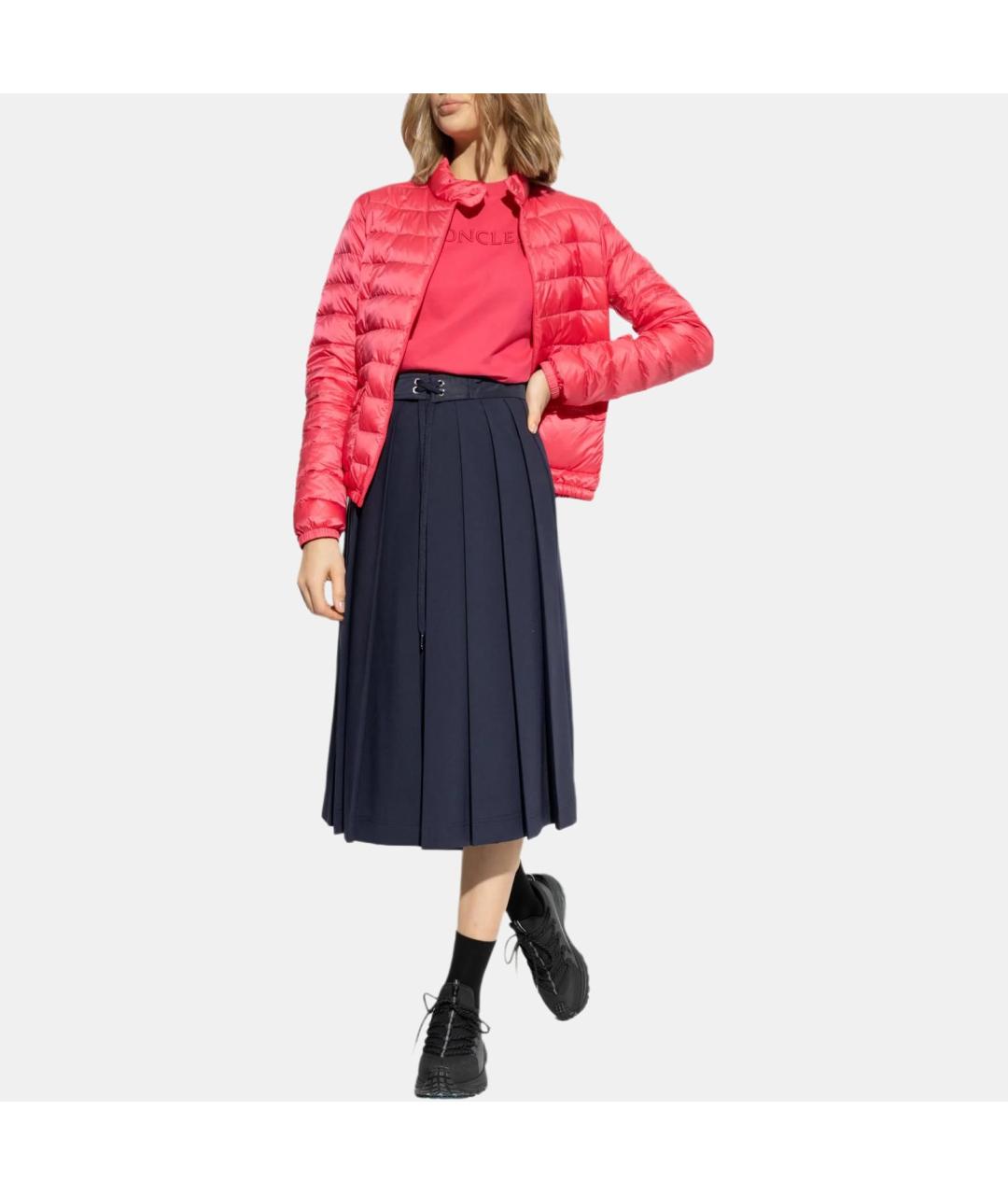 MONCLER Красный пуховик, фото 2