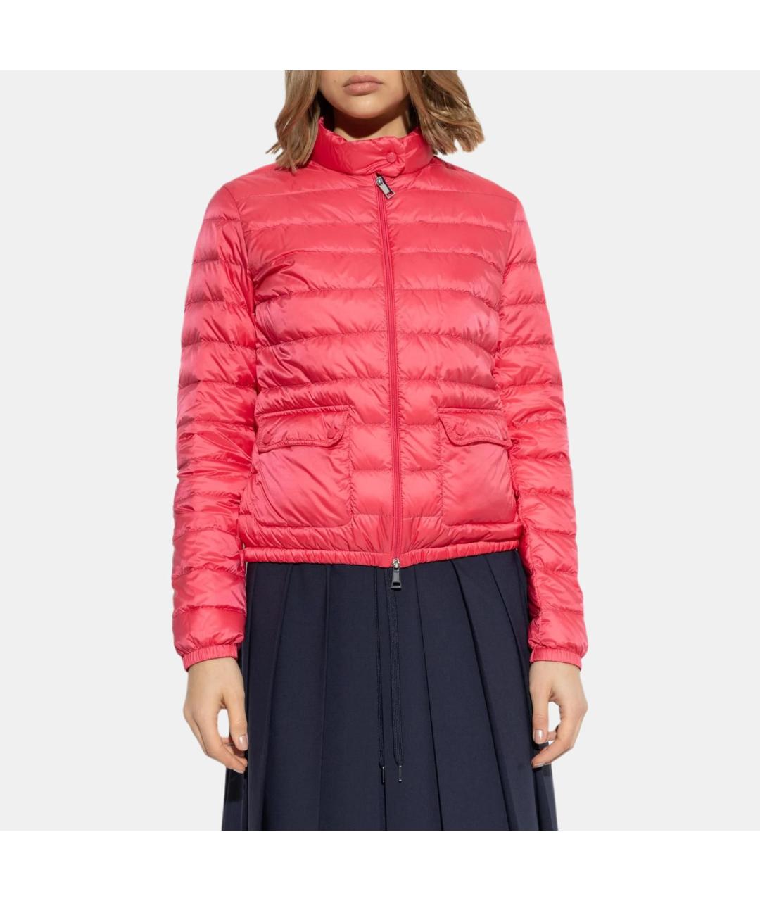 MONCLER Красный пуховик, фото 4