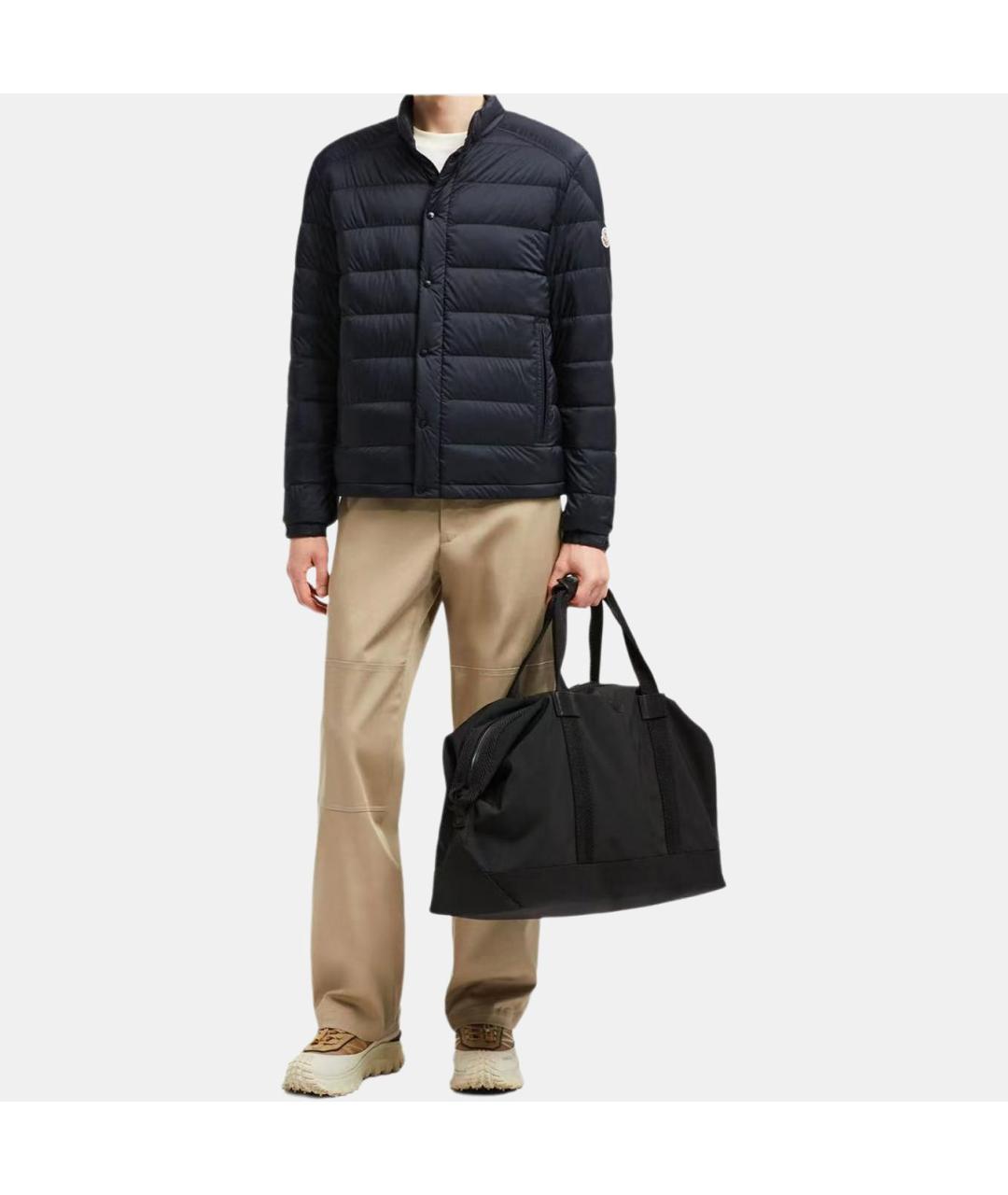 MONCLER Синяя полиамидовая куртка, фото 4