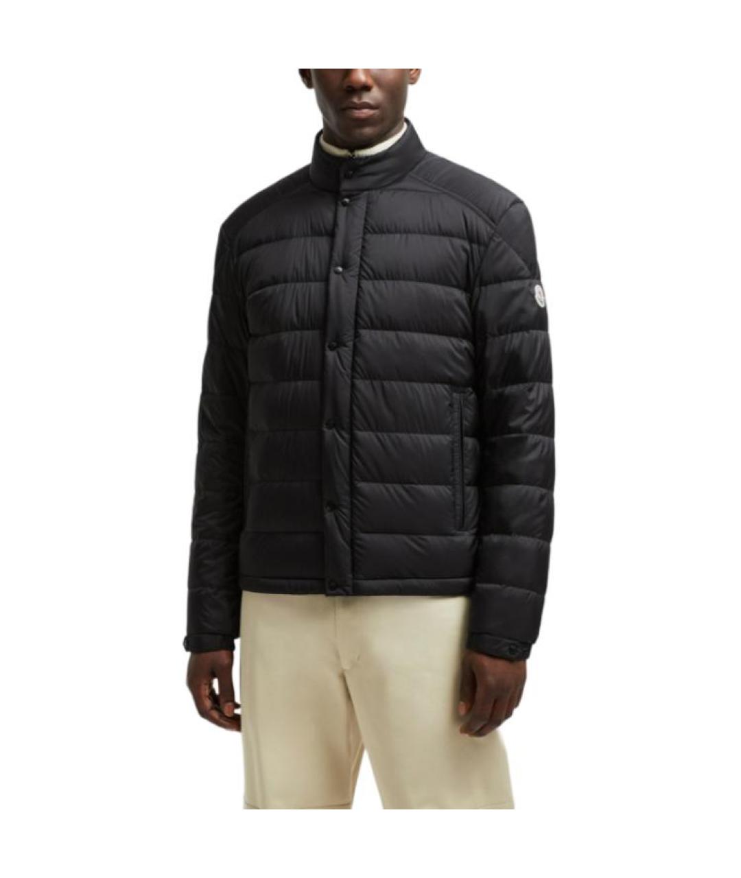 MONCLER Черный пуховик, фото 4