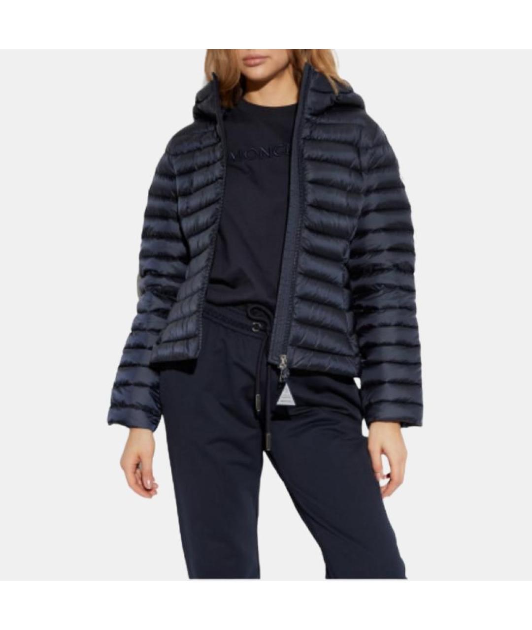 MONCLER Синий пуховик, фото 2