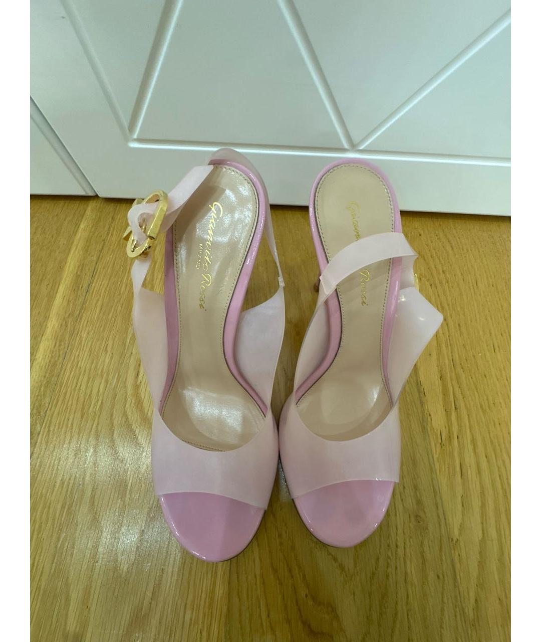 GIANVITO ROSSI Розовые босоножки, фото 3
