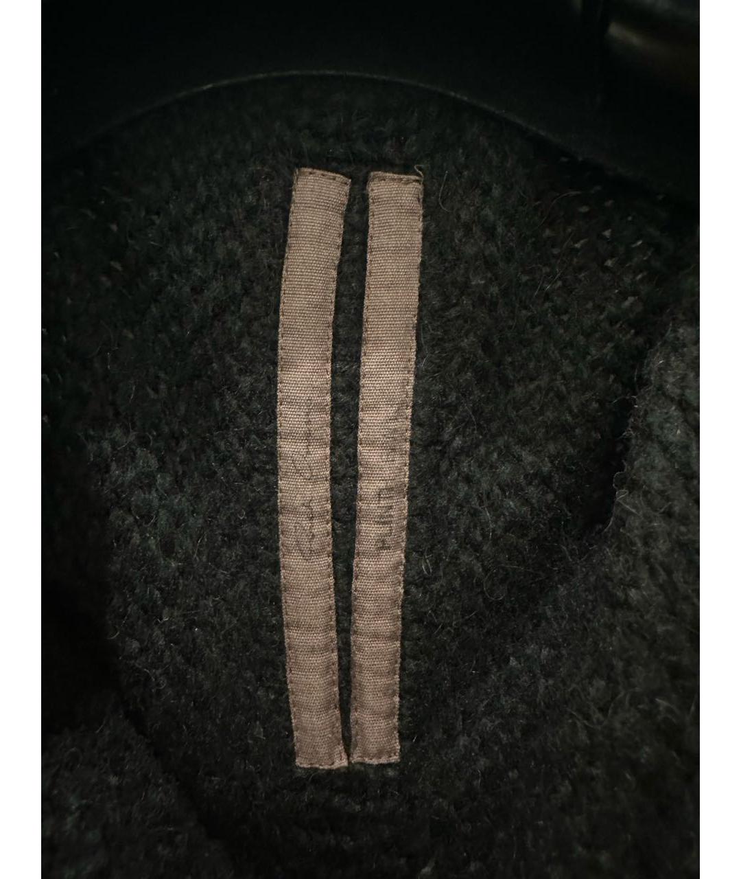 RICK OWENS Черный кашемировый кардиган, фото 3