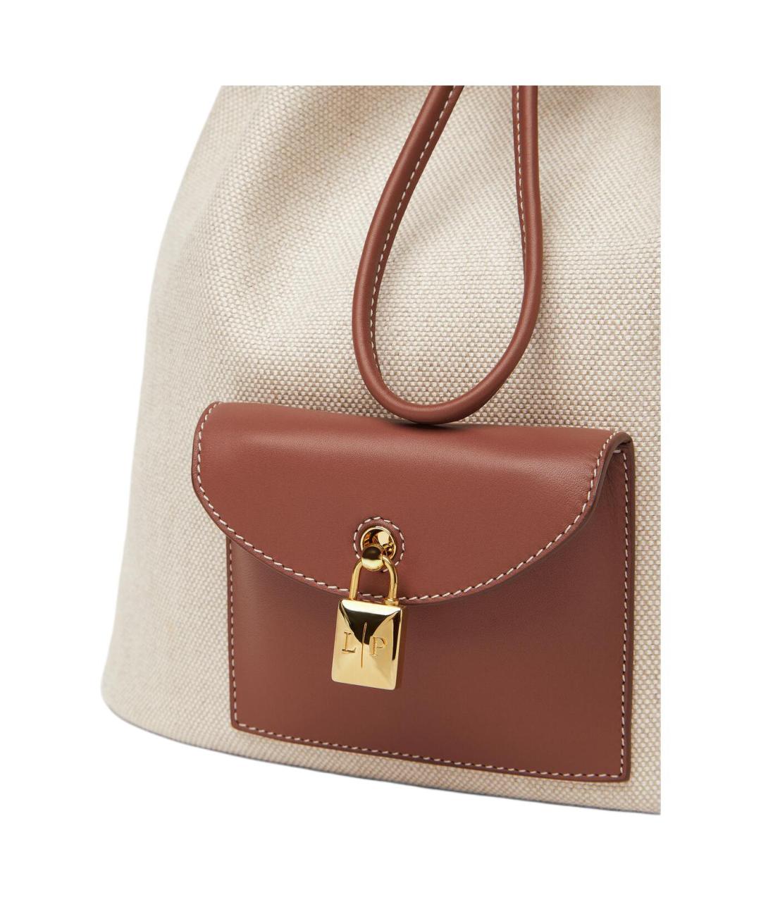 LORO PIANA Бежевый рюкзак, фото 3