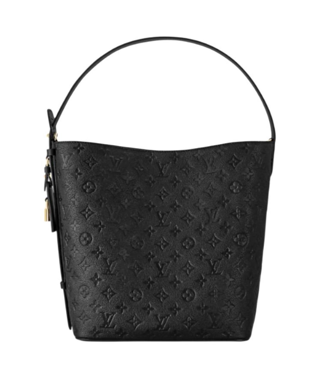 LOUIS VUITTON Черная кожаная сумка через плечо, фото 1