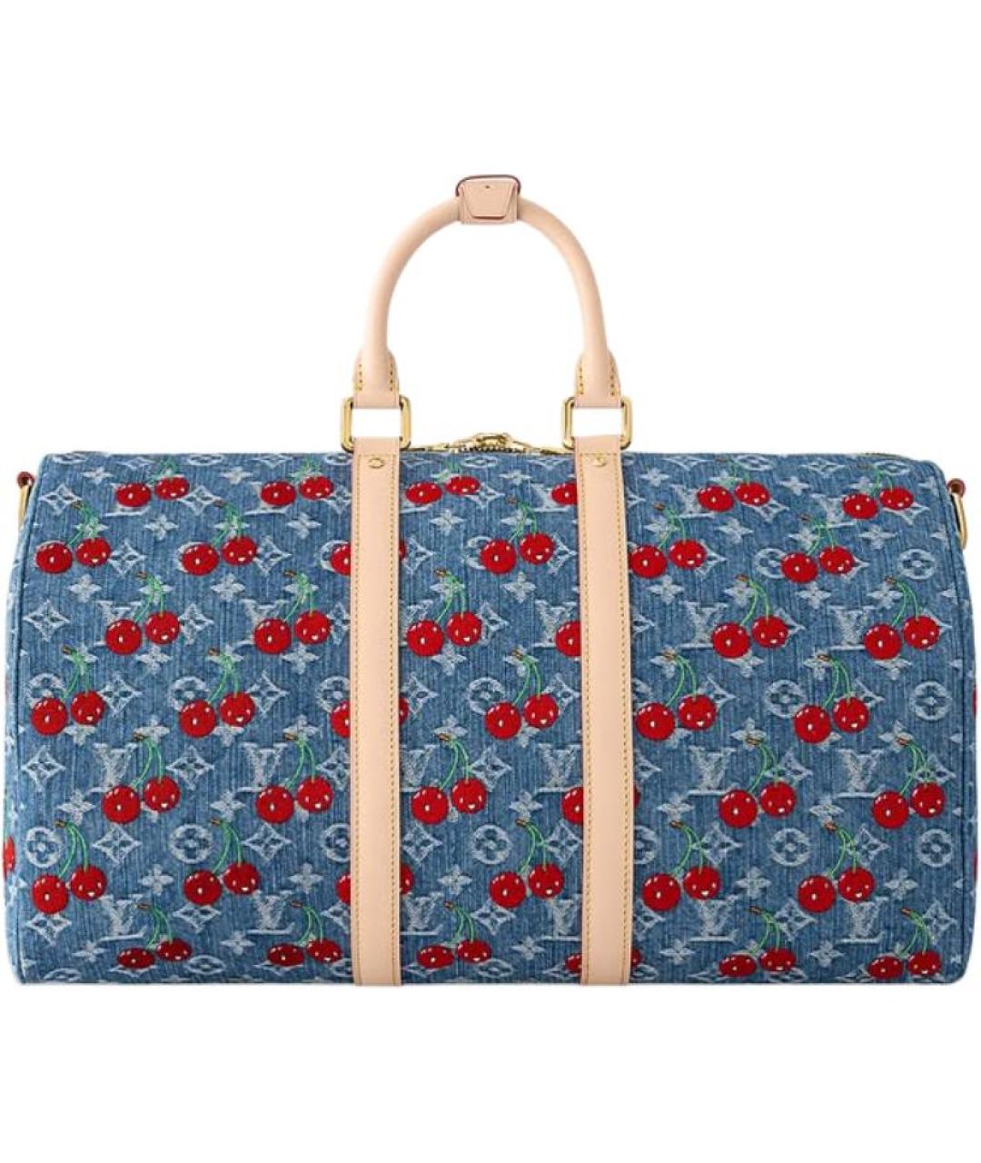 LOUIS VUITTON Синяя дорожная/спортивная сумка, фото 4