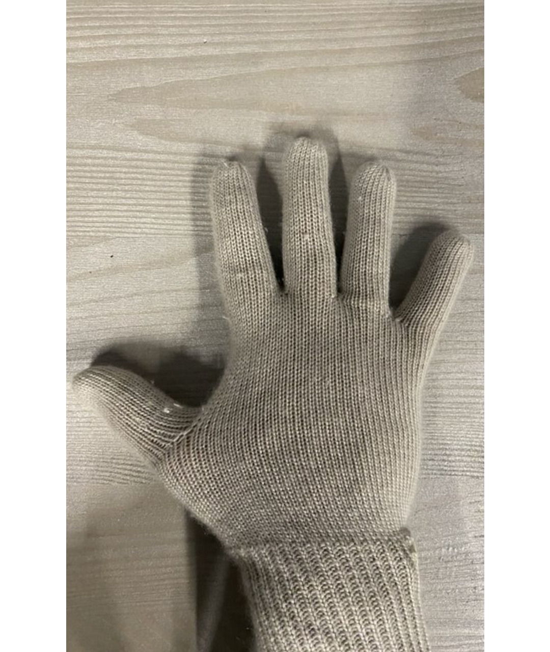 RICK OWENS Бежевые кашемировые перчатки, фото 4