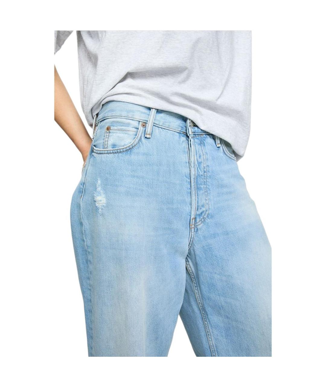 ACNE STUDIOS Голубые прямые джинсы, фото 2