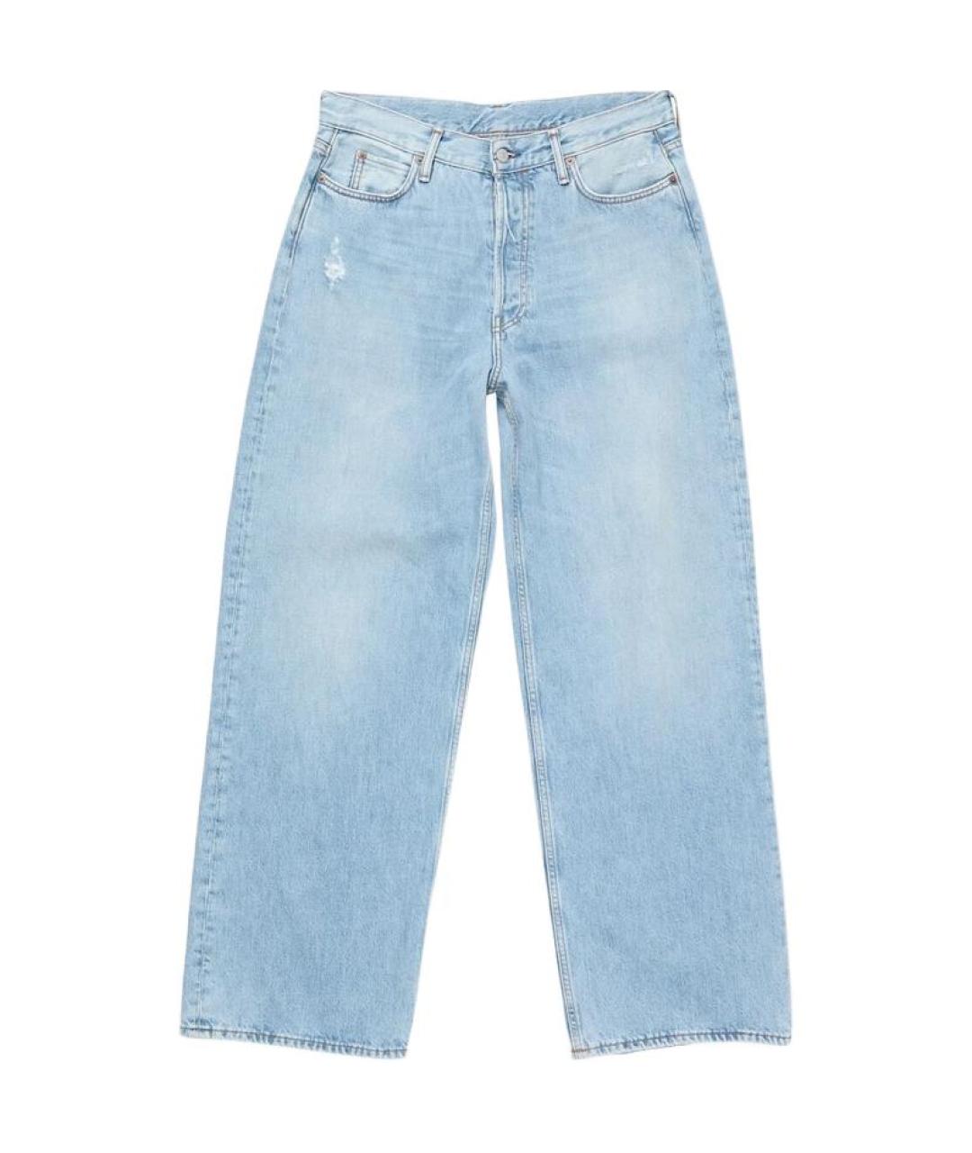 ACNE STUDIOS Голубые прямые джинсы, фото 1