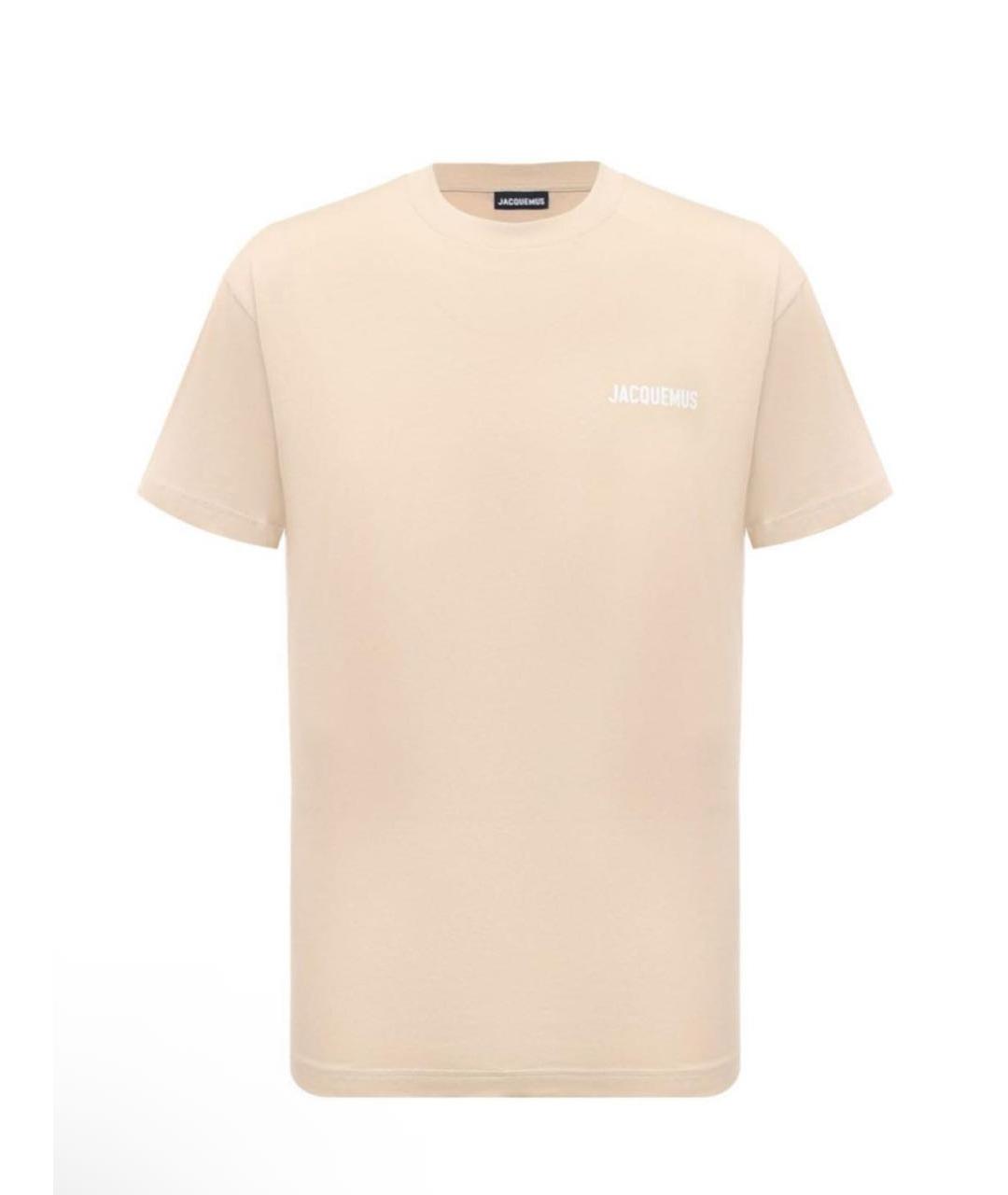 JACQUEMUS Бежевая футболка, фото 1