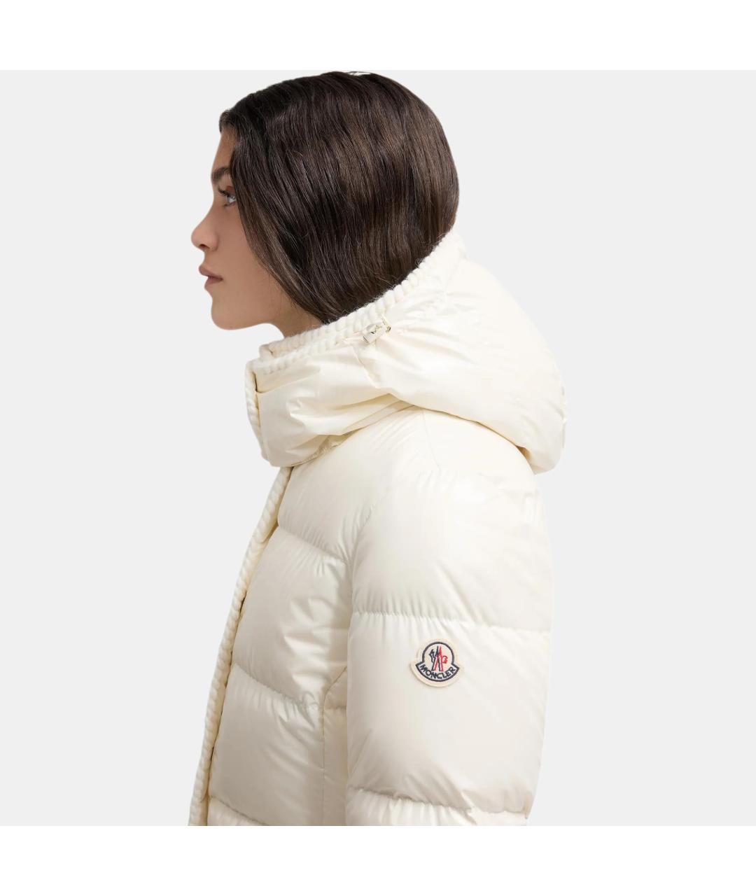 MONCLER Белый пуховик, фото 5
