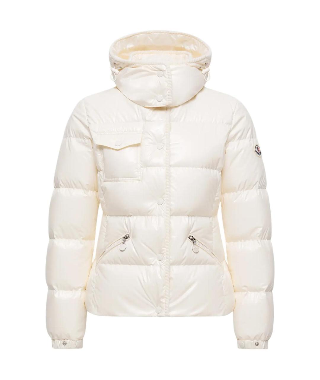 MONCLER Белый пуховик, фото 1