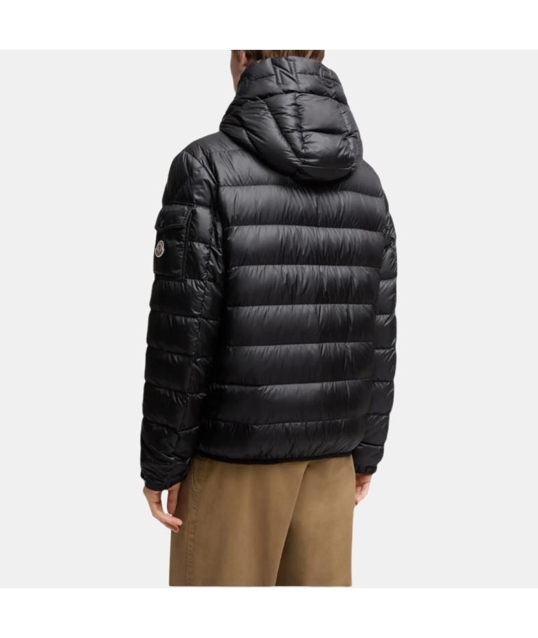 MONCLER Черный пуховик, фото 5