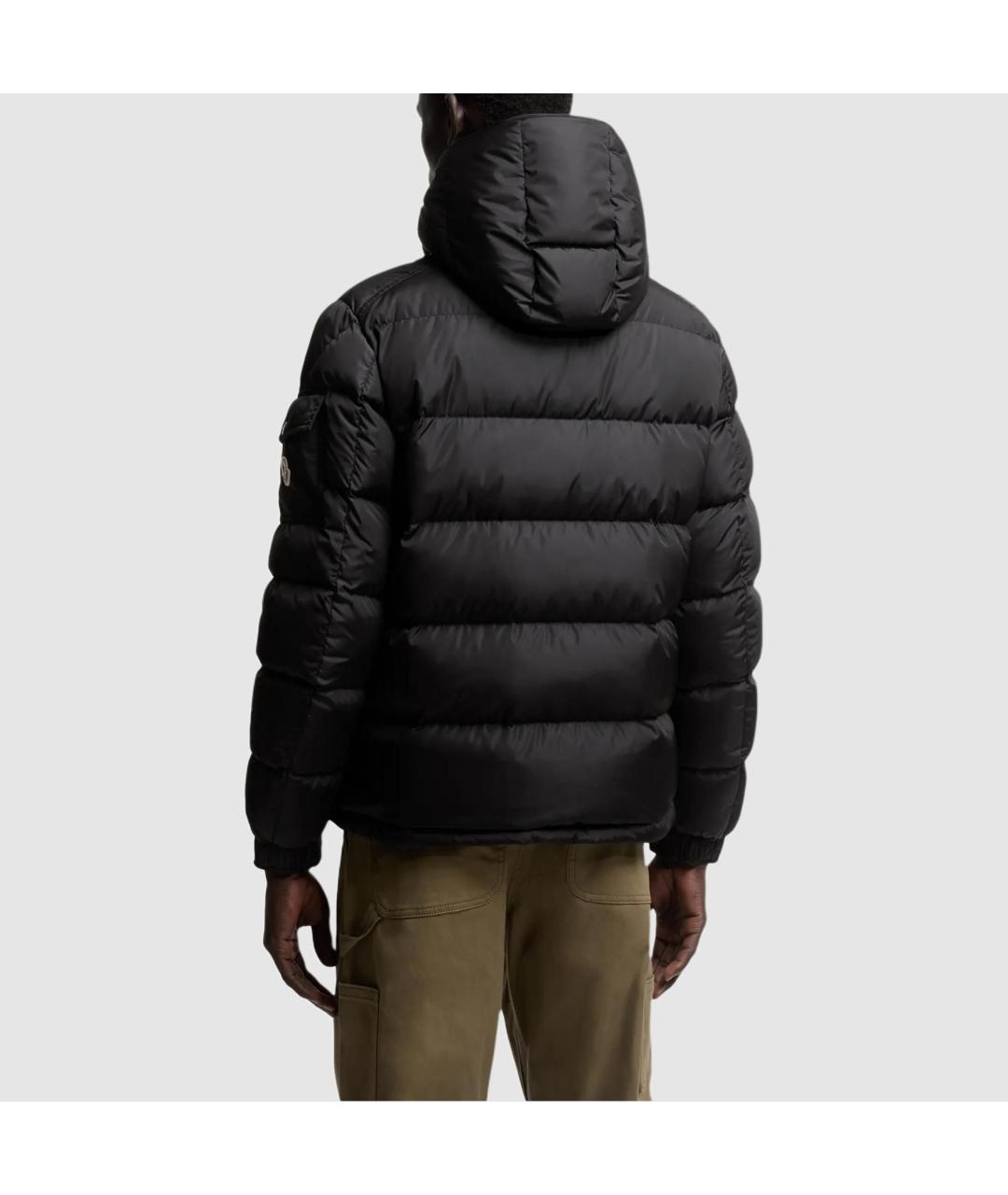 MONCLER Черный пуховик, фото 3