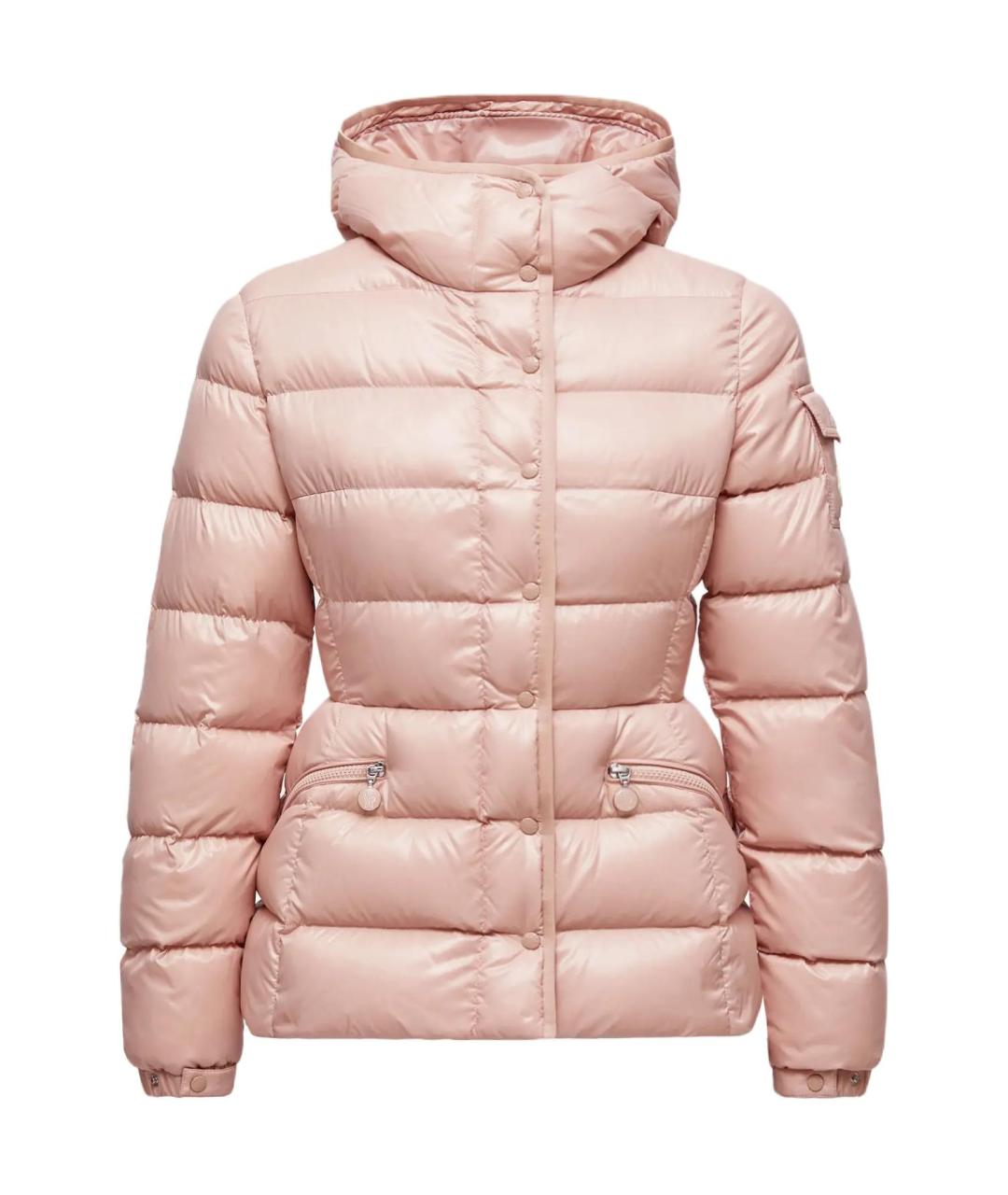 MONCLER Розовый пуховик, фото 1