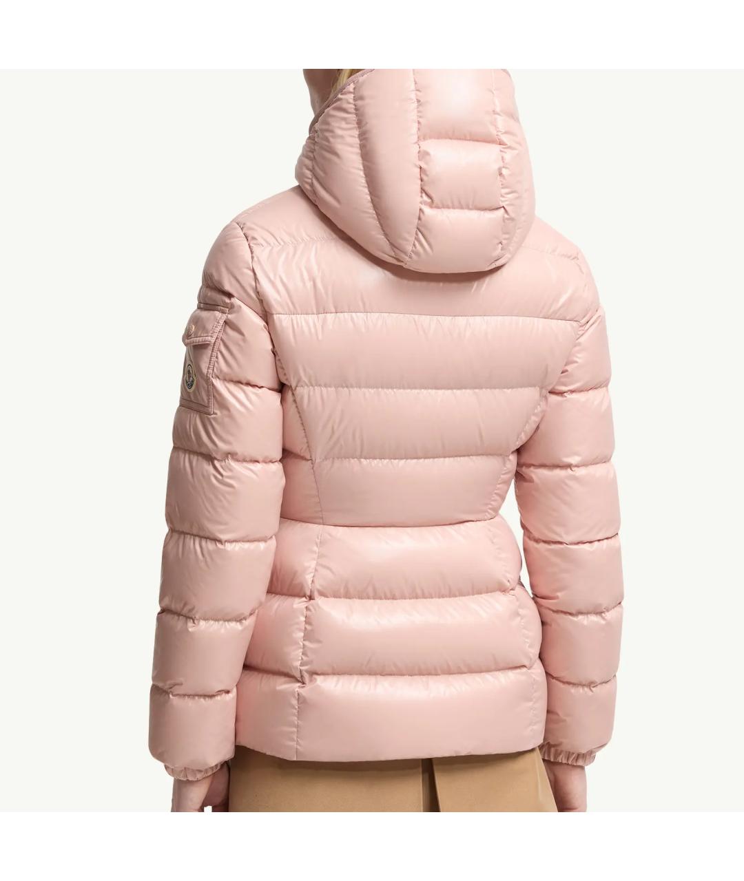 MONCLER Розовый пуховик, фото 2