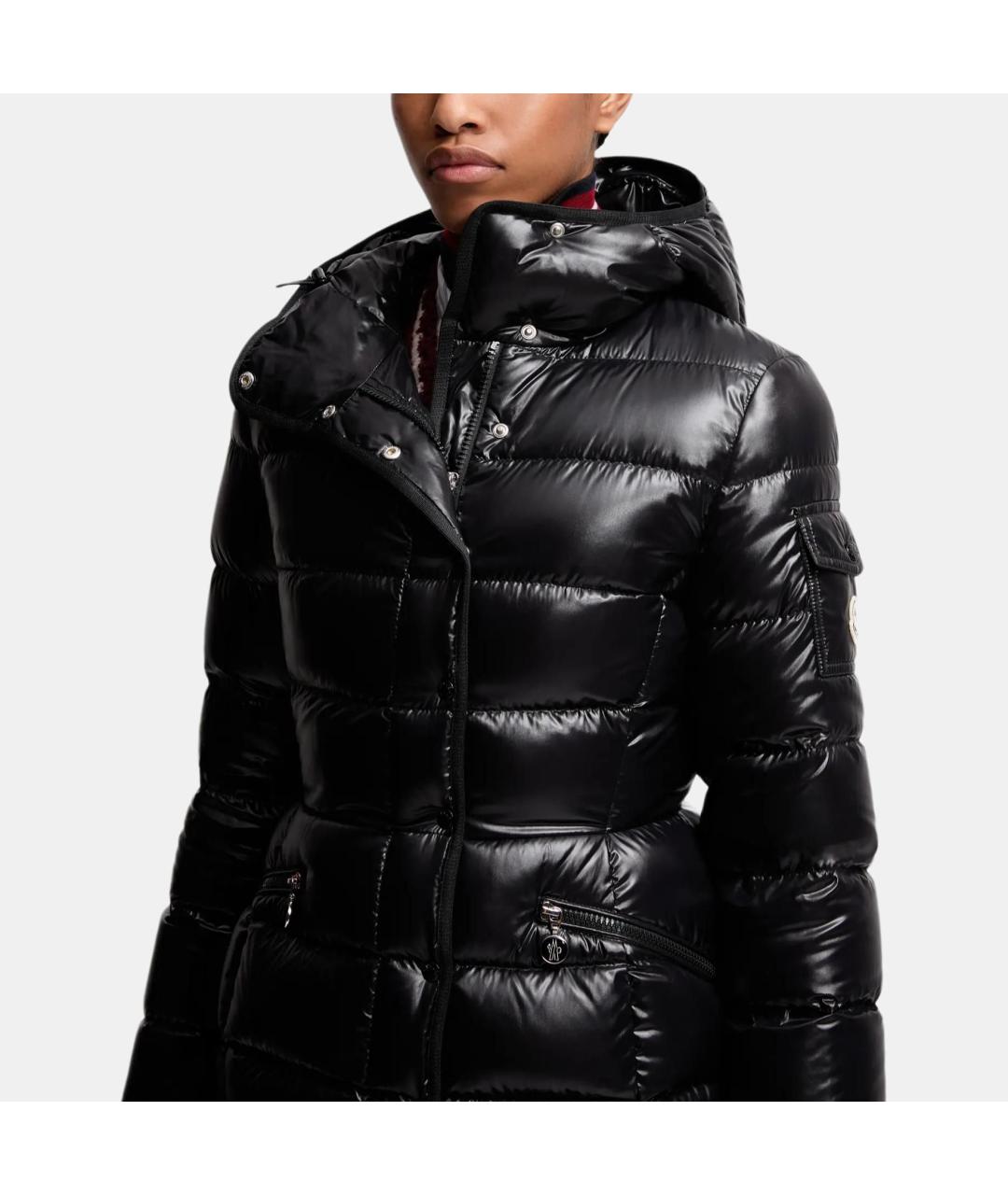 MONCLER Черный пуховик, фото 5