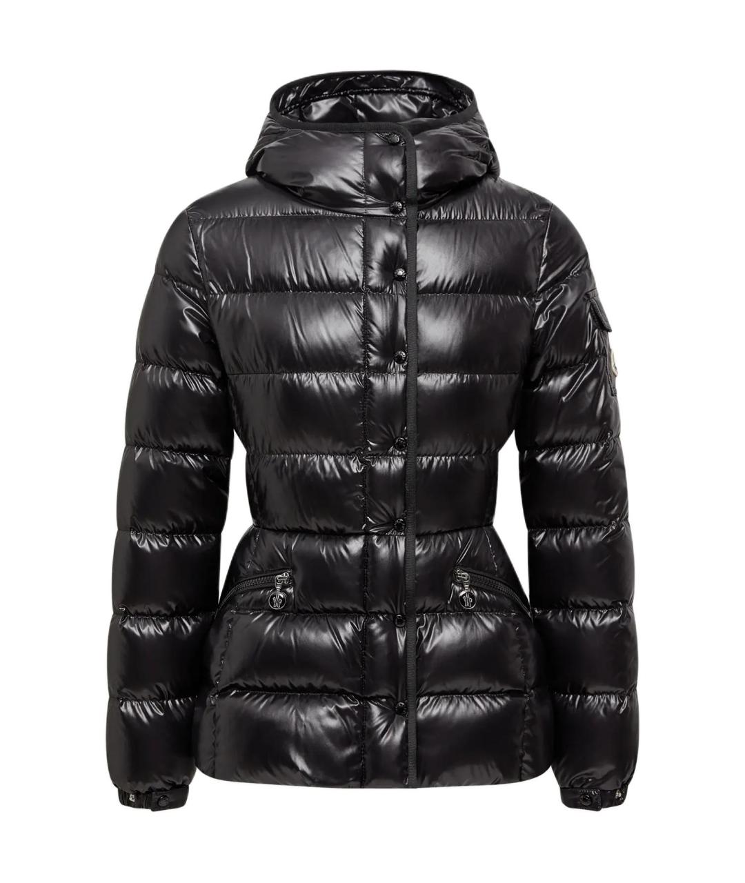 MONCLER Черный пуховик, фото 1