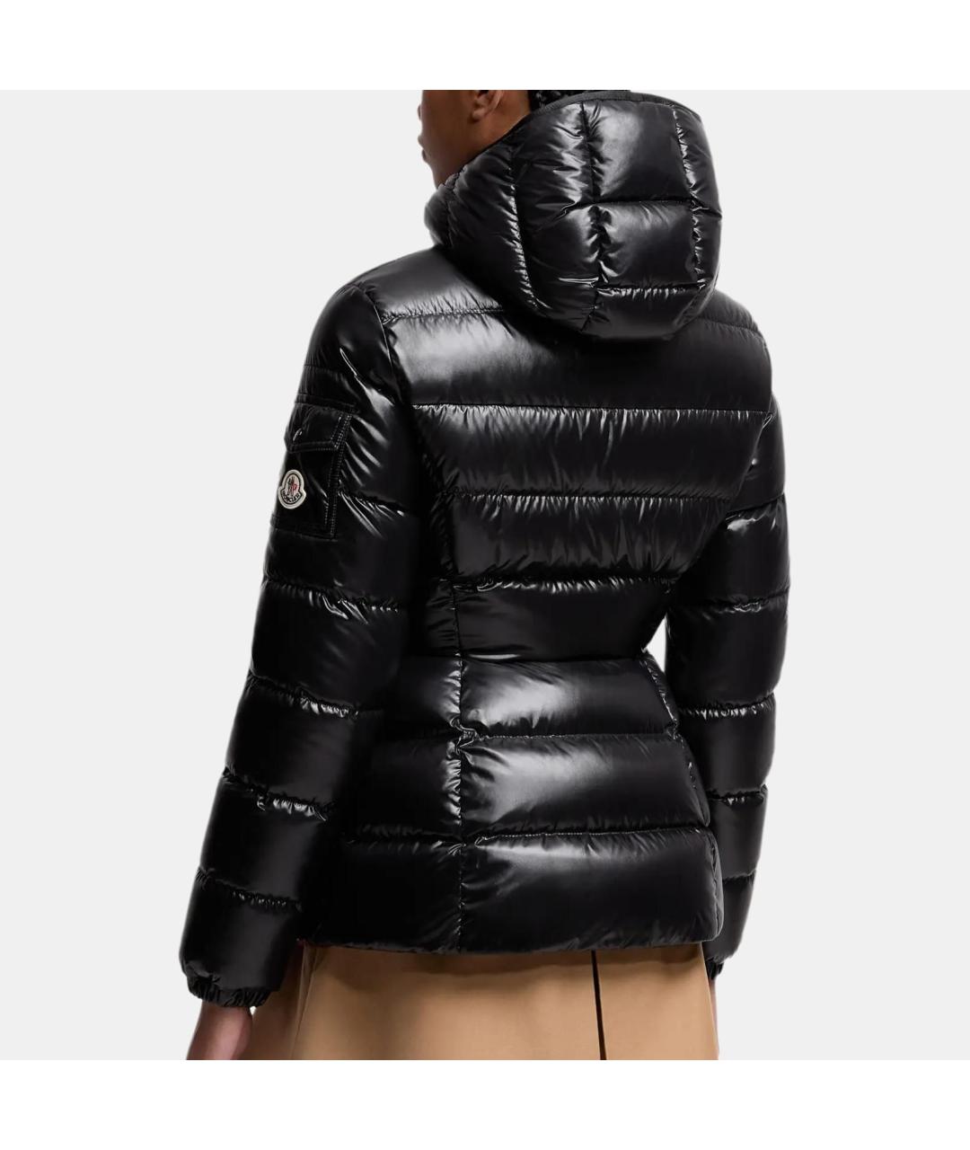 MONCLER Черный пуховик, фото 4