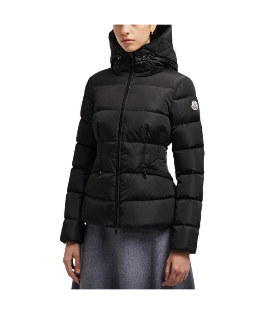 MONCLER Черный пуховик, фото 4