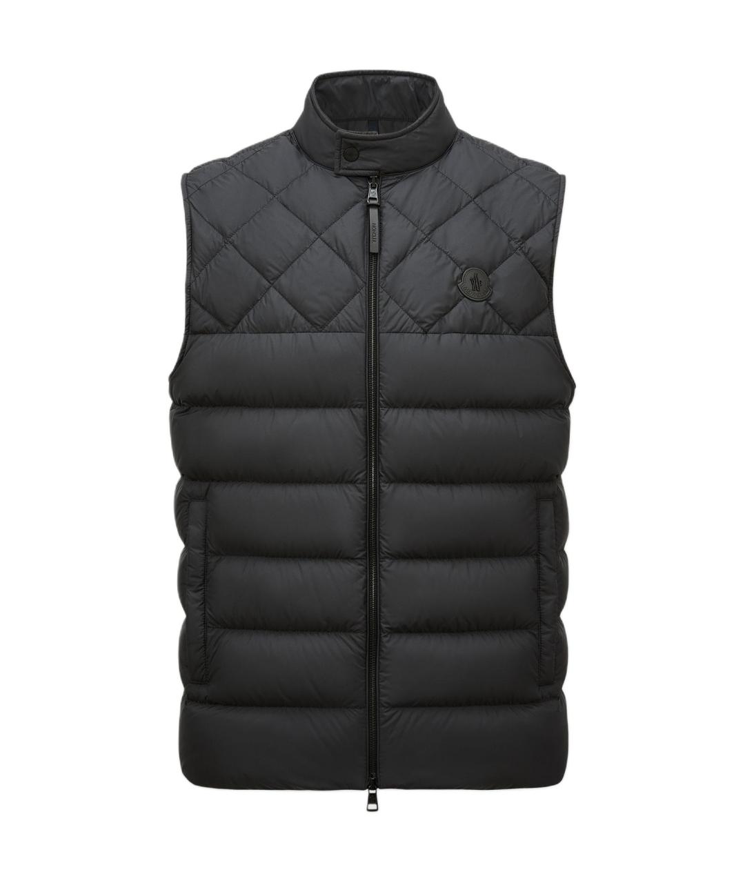 MONCLER Черный жилет, фото 1