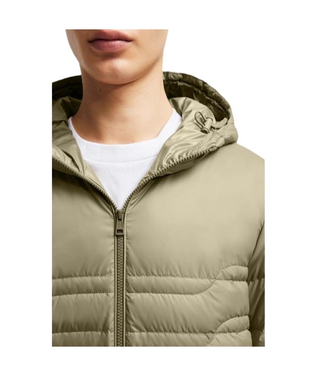 MONCLER Зеленый пуховик, фото 3