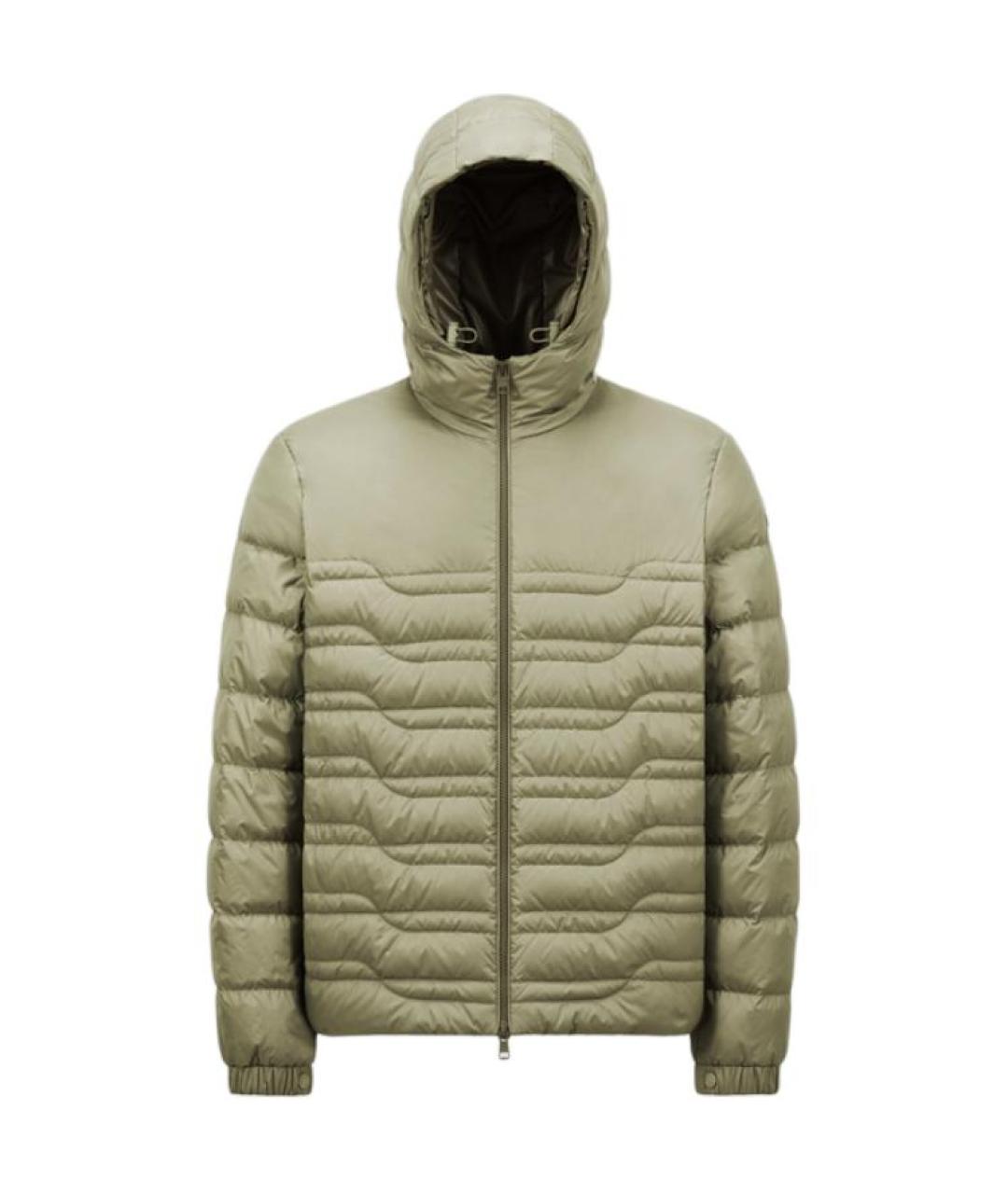 MONCLER Зеленый пуховик, фото 1