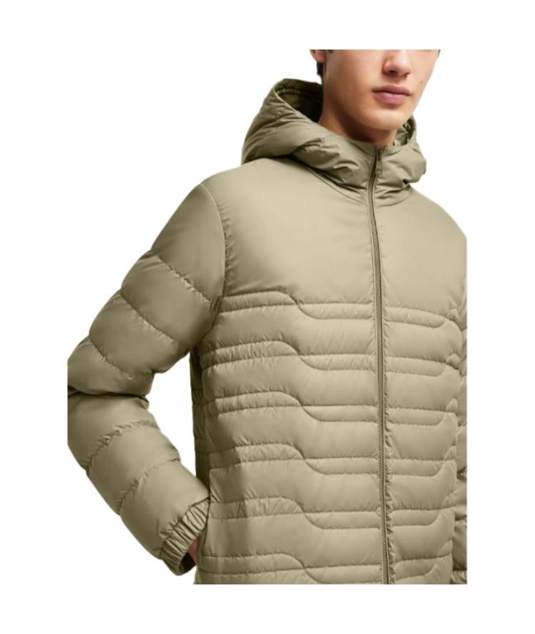 MONCLER Зеленый пуховик, фото 2