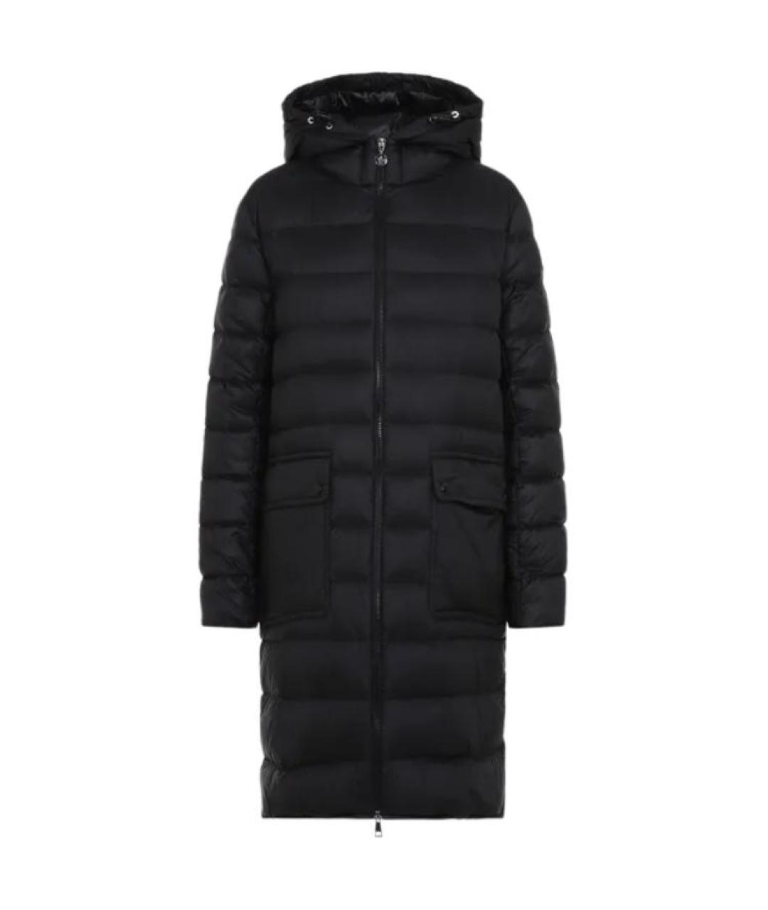 MONCLER Черный пуховик, фото 1