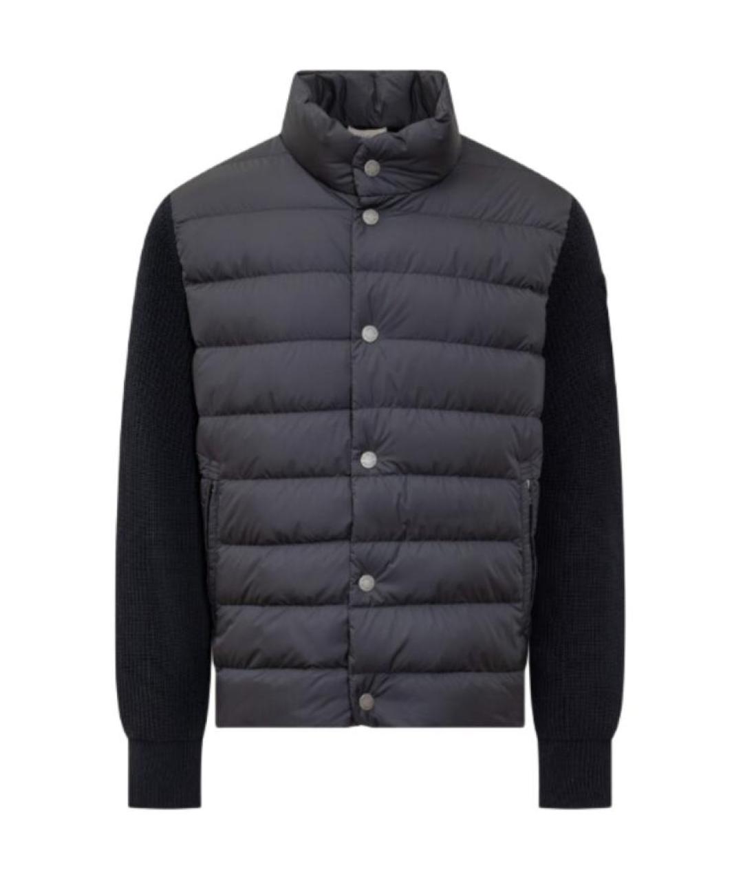 MONCLER Черный пуховик, фото 1