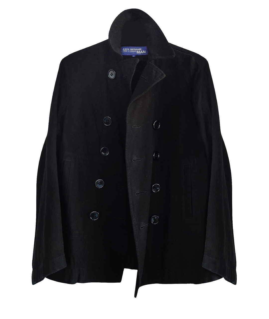 JUNYA WATANABE COMME DES GARÇONS VINTAGE Черное хлопковое пальто, фото 1