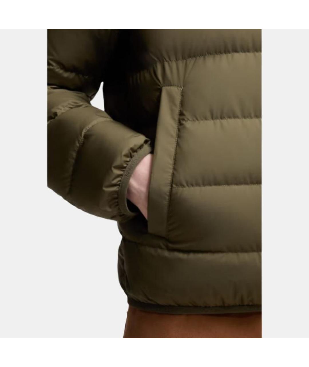 MONCLER Зеленая полиамидовая куртка, фото 4