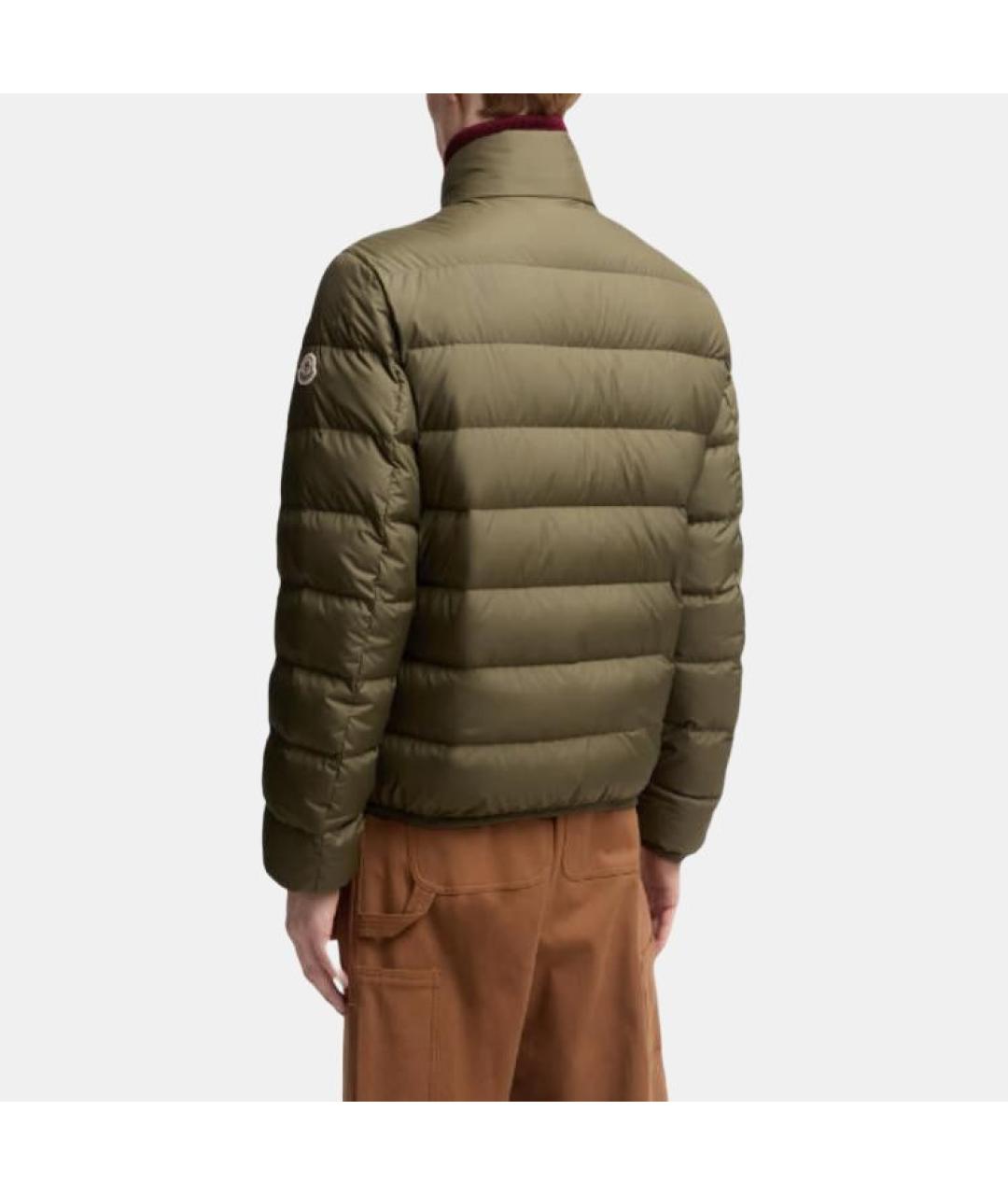 MONCLER Зеленая полиамидовая куртка, фото 3