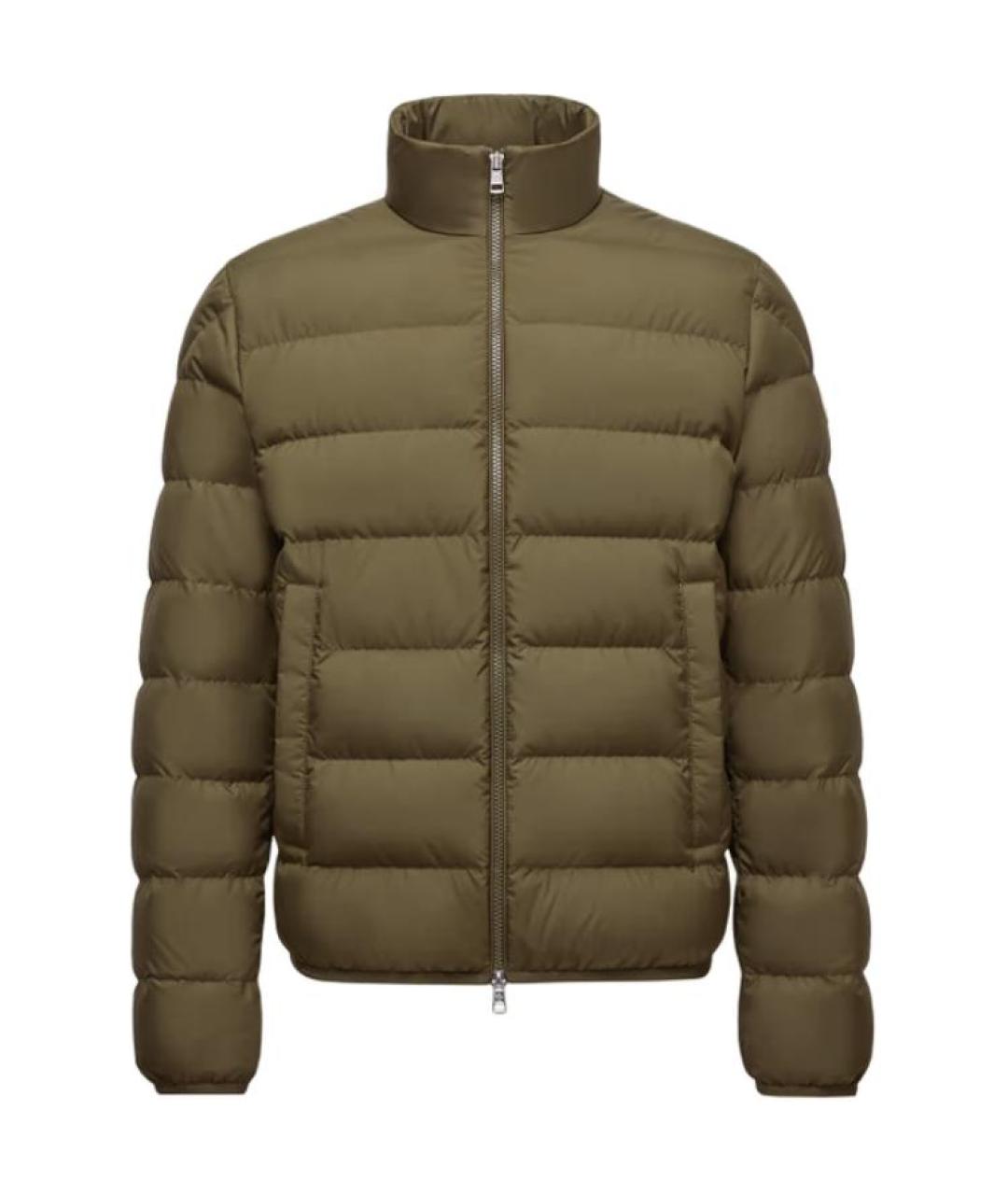 MONCLER Зеленая полиамидовая куртка, фото 1