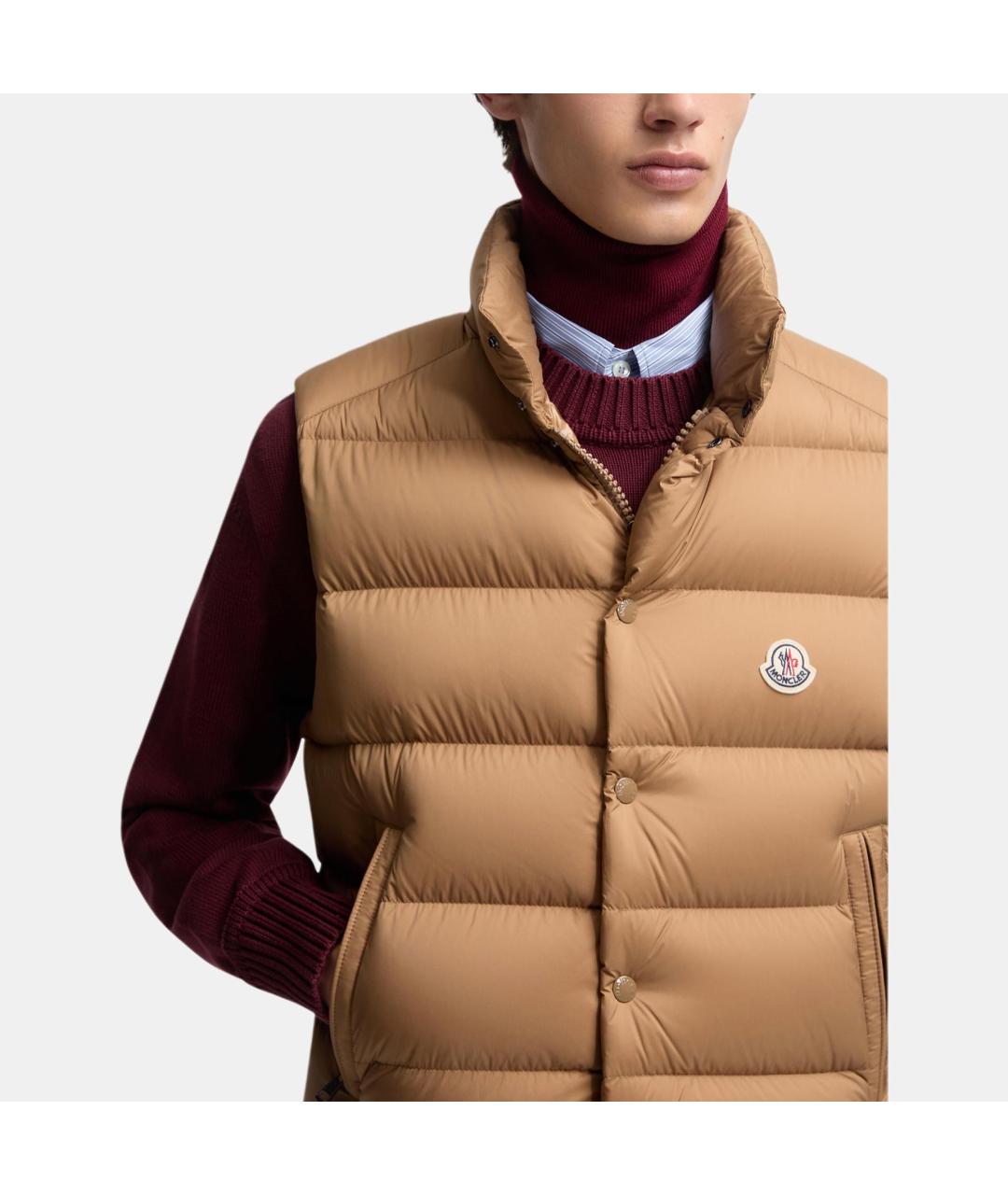 MONCLER Хаки жилет, фото 5