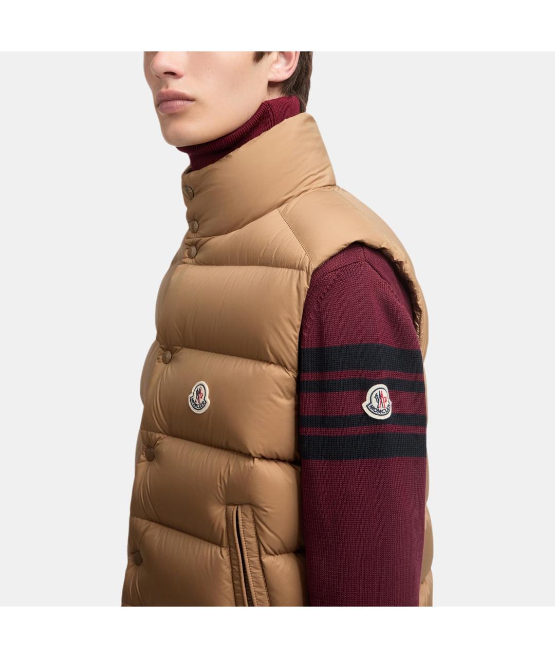 MONCLER Хаки жилет, фото 6