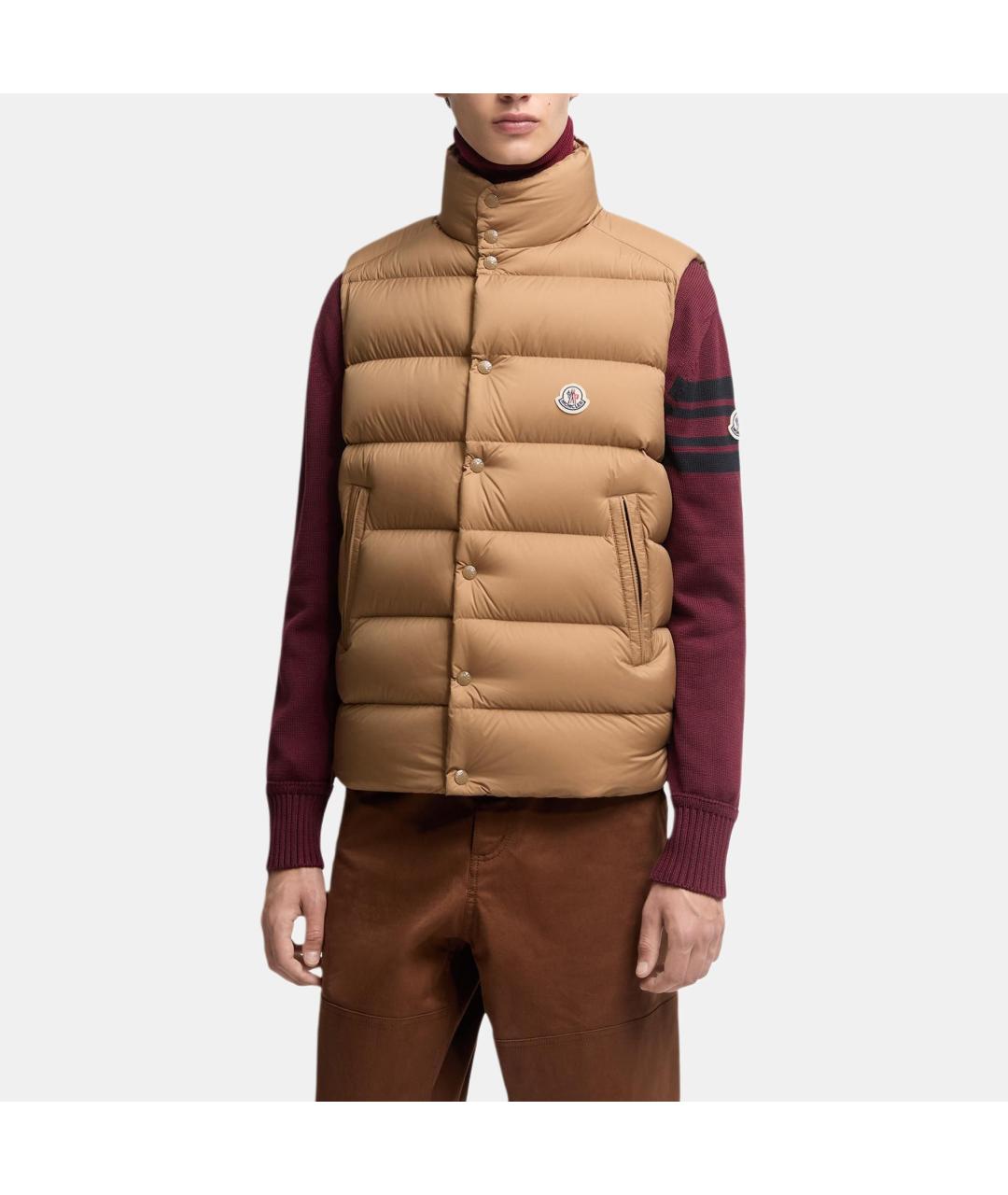 MONCLER Хаки жилет, фото 3