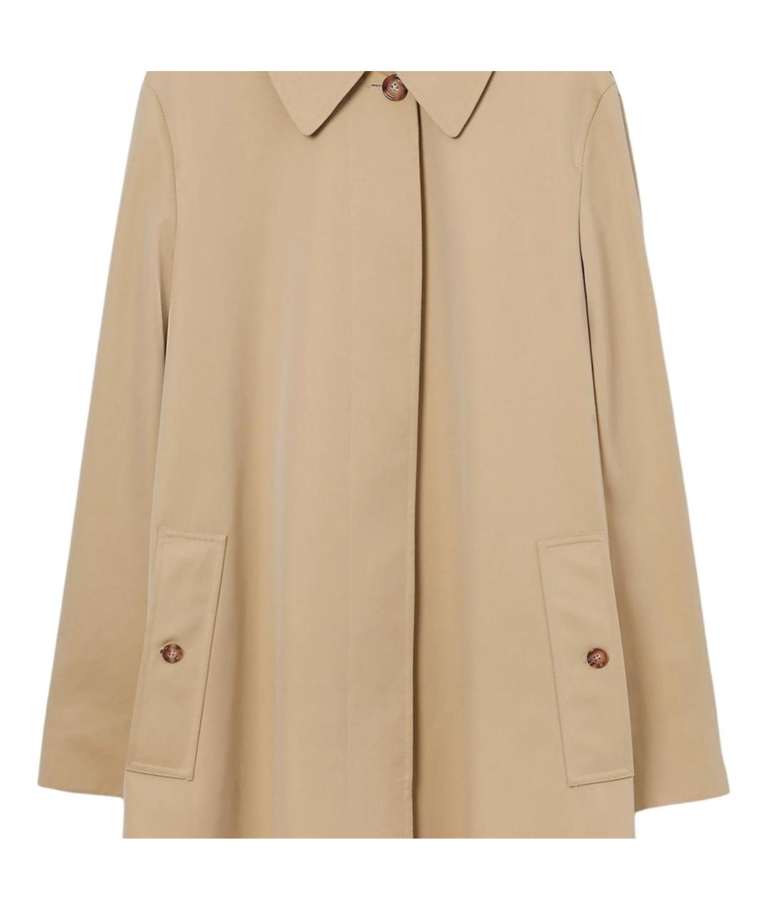 BURBERRY Бежевый хлопковый тренч/плащ, фото 2